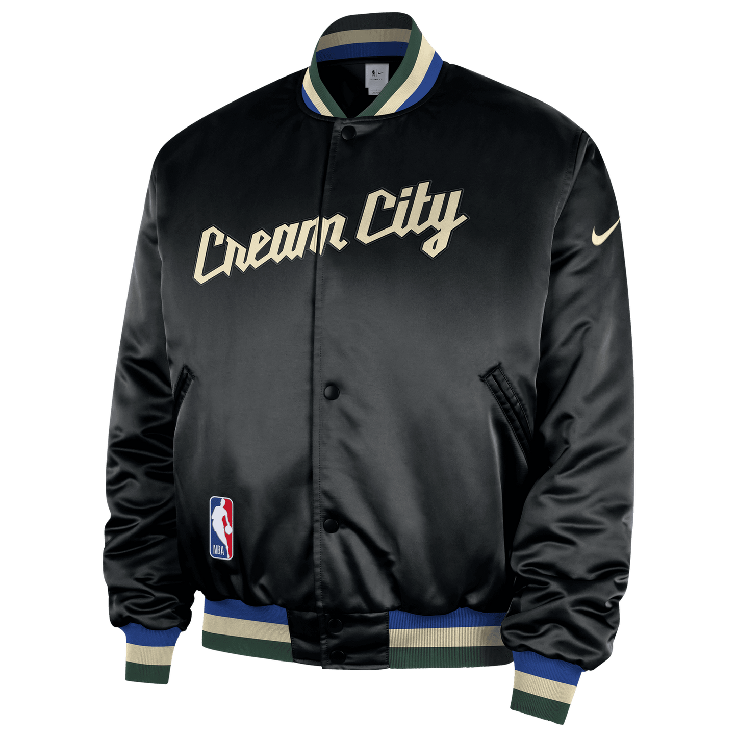 Nike Bucks Premium City Edition Jacket - Men's - Multi/Black