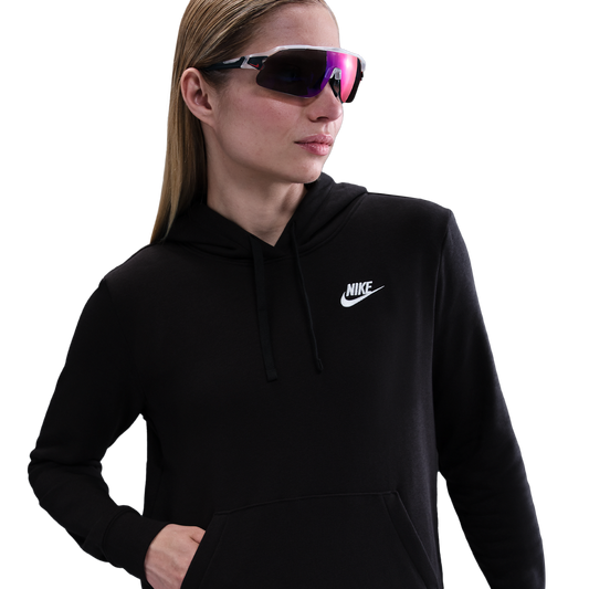 Nike NSW Club Fleece PO Hoodie - Women's - Black/White