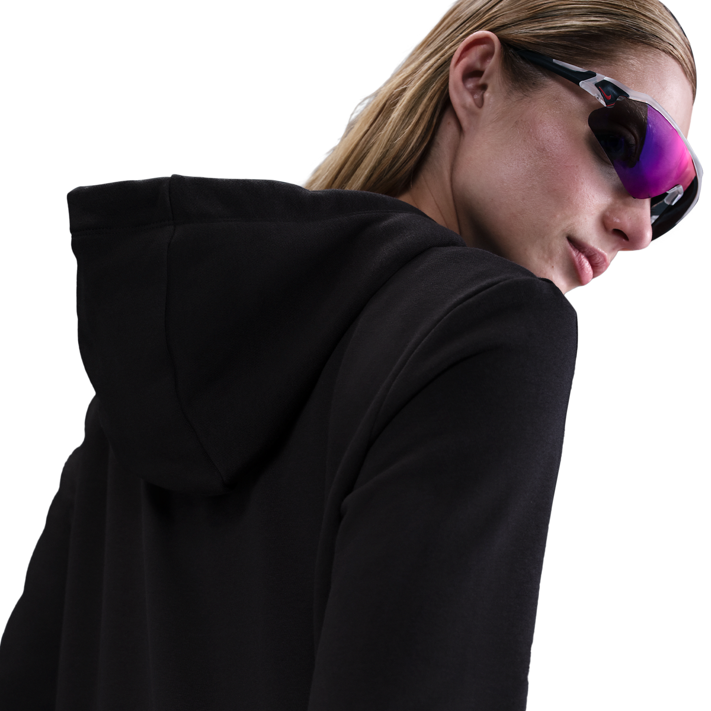 Nike NSW Club Fleece PO Hoodie - Women's - Black/White