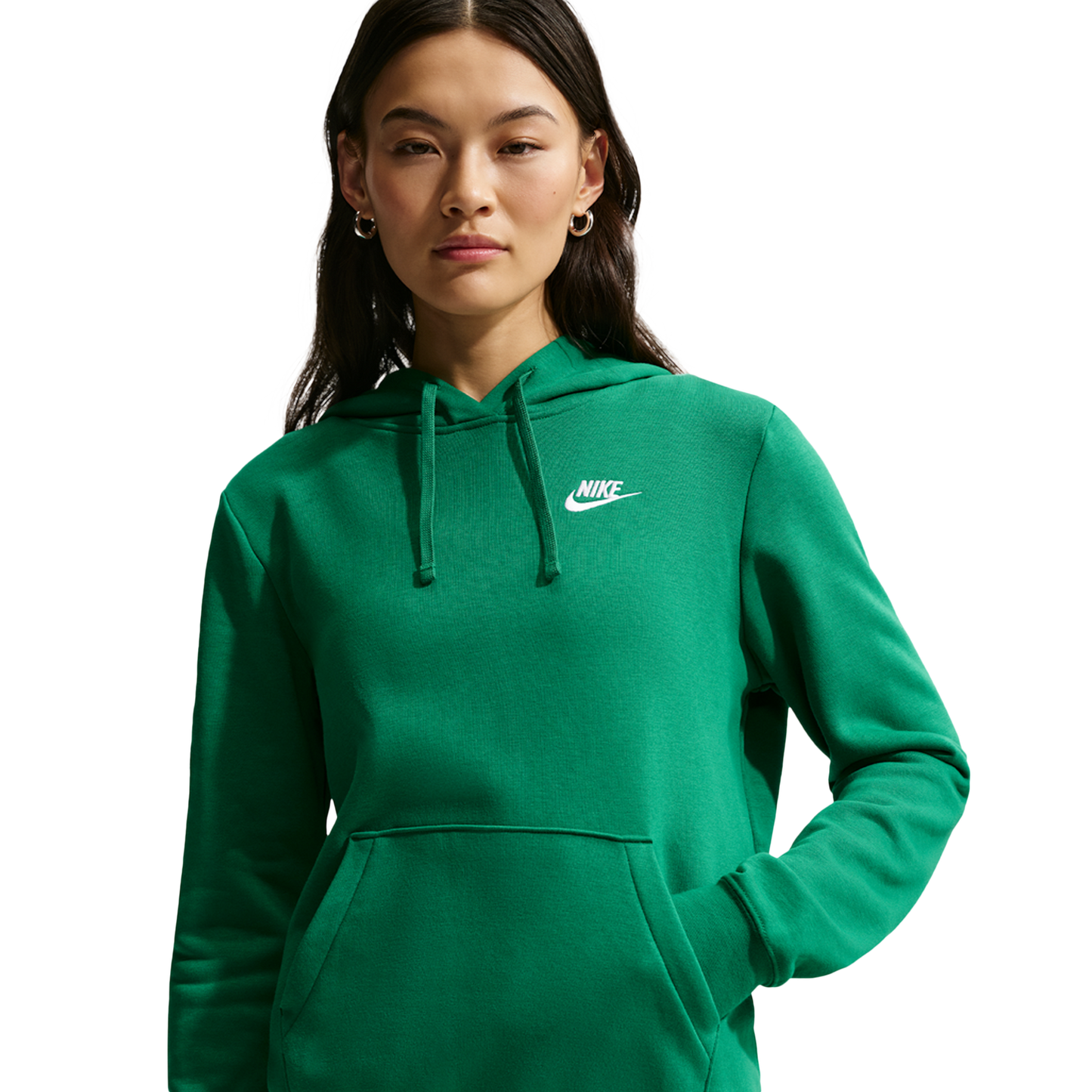 Nike NSW Club Fleece PO Hoodie - Women's - White/Malachite
