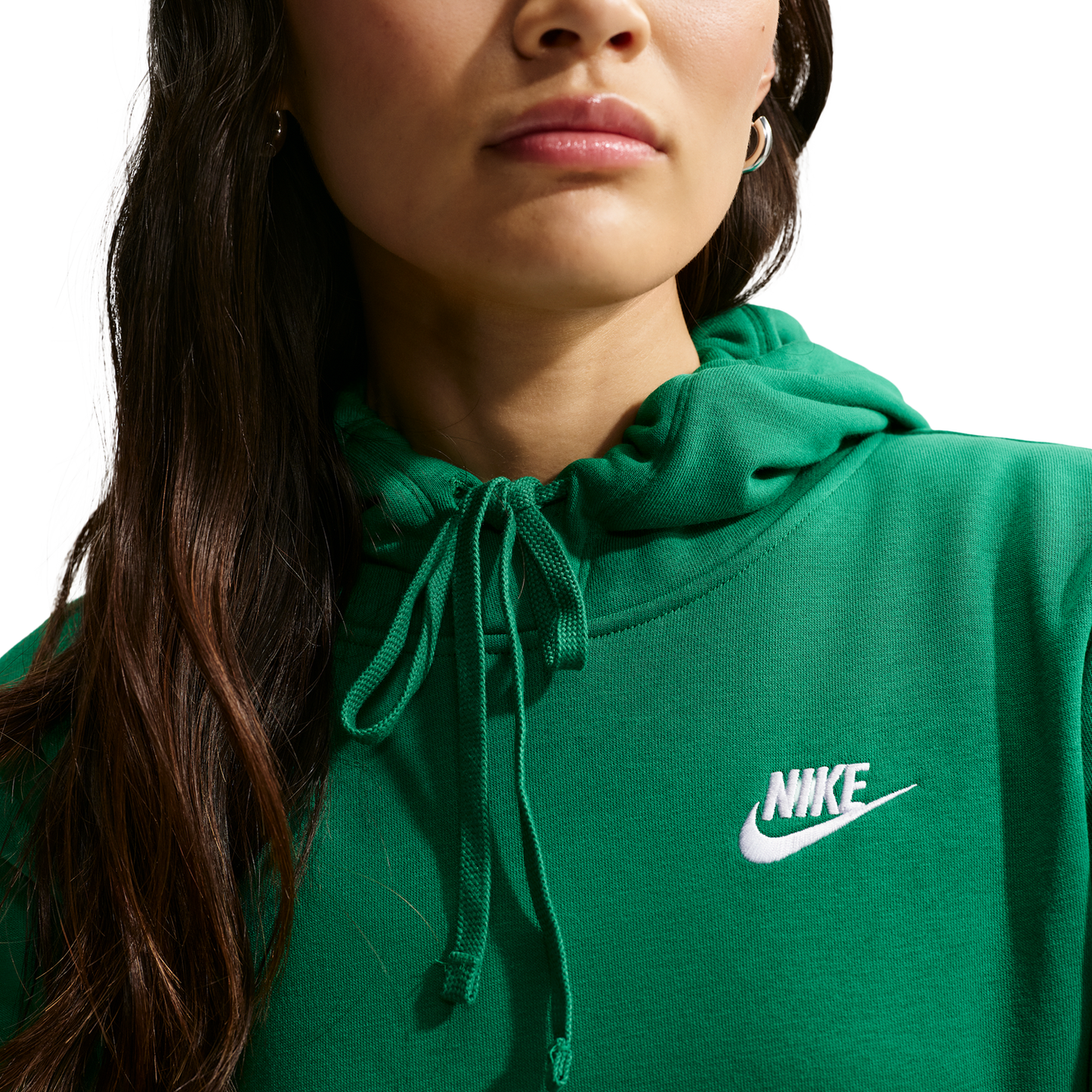 Nike NSW Club Fleece PO Hoodie - Women's - White/Malachite