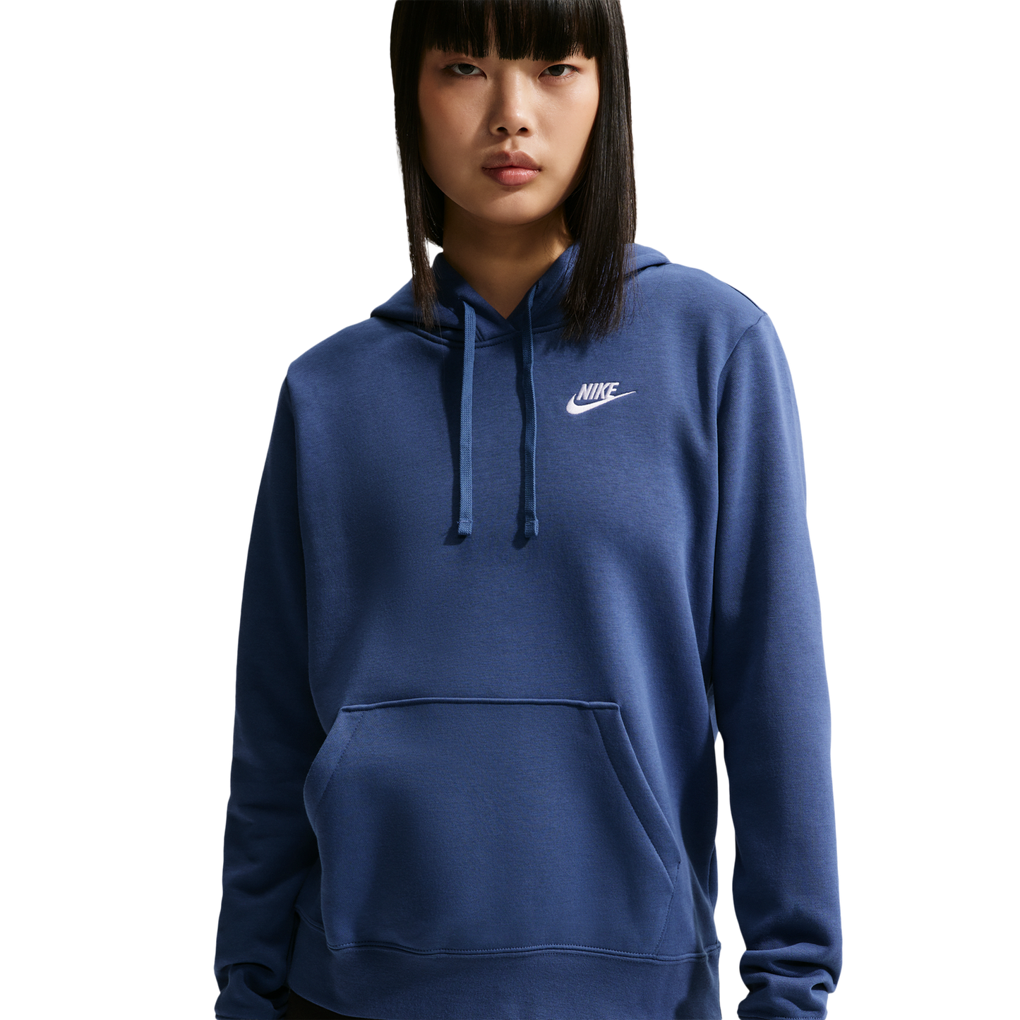 Nike NSW Club Fleece PO Hoodie - Women's - Mystic Navy/White
