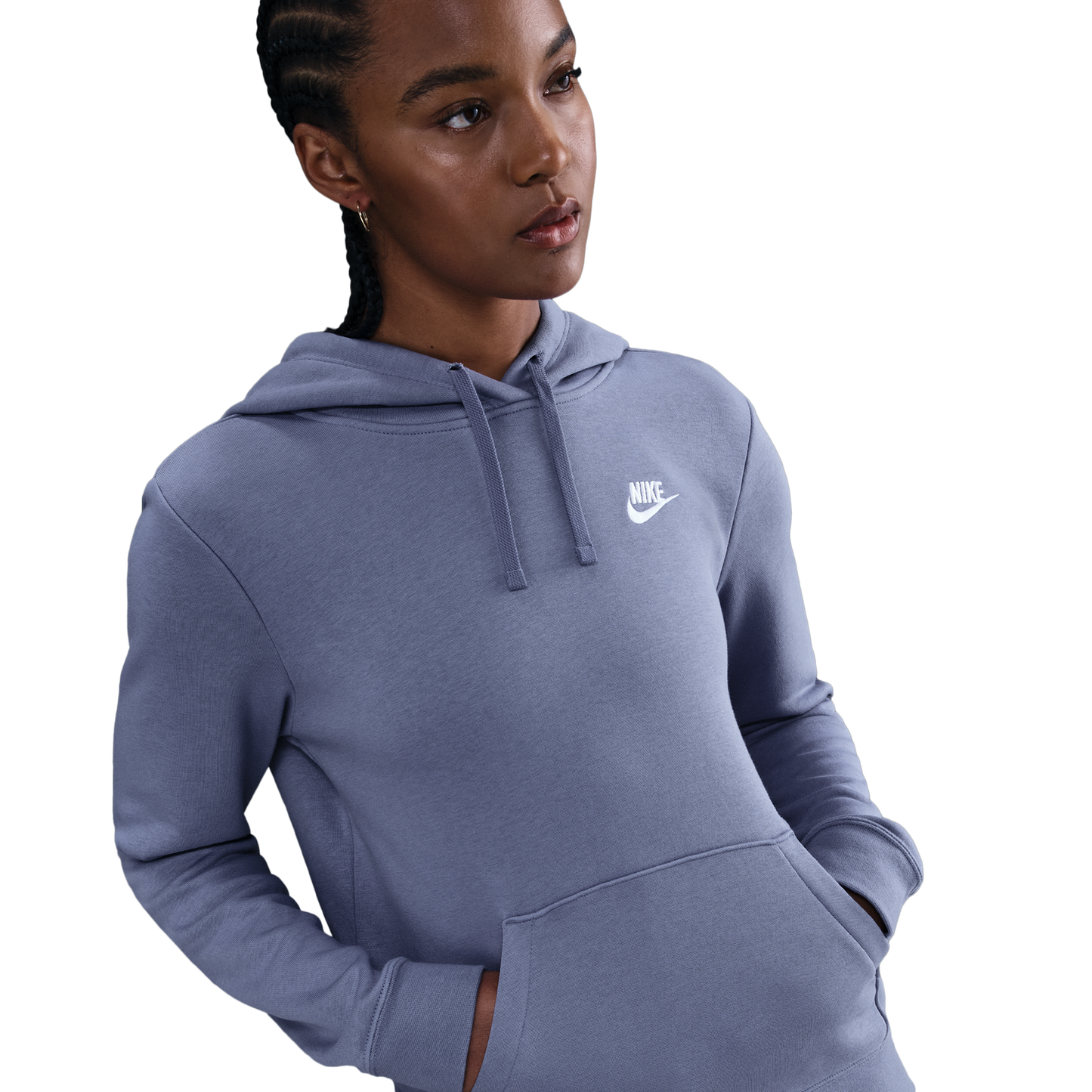 Nike NSW Club Fleece PO Hoodie - Women's - World Indigo/White