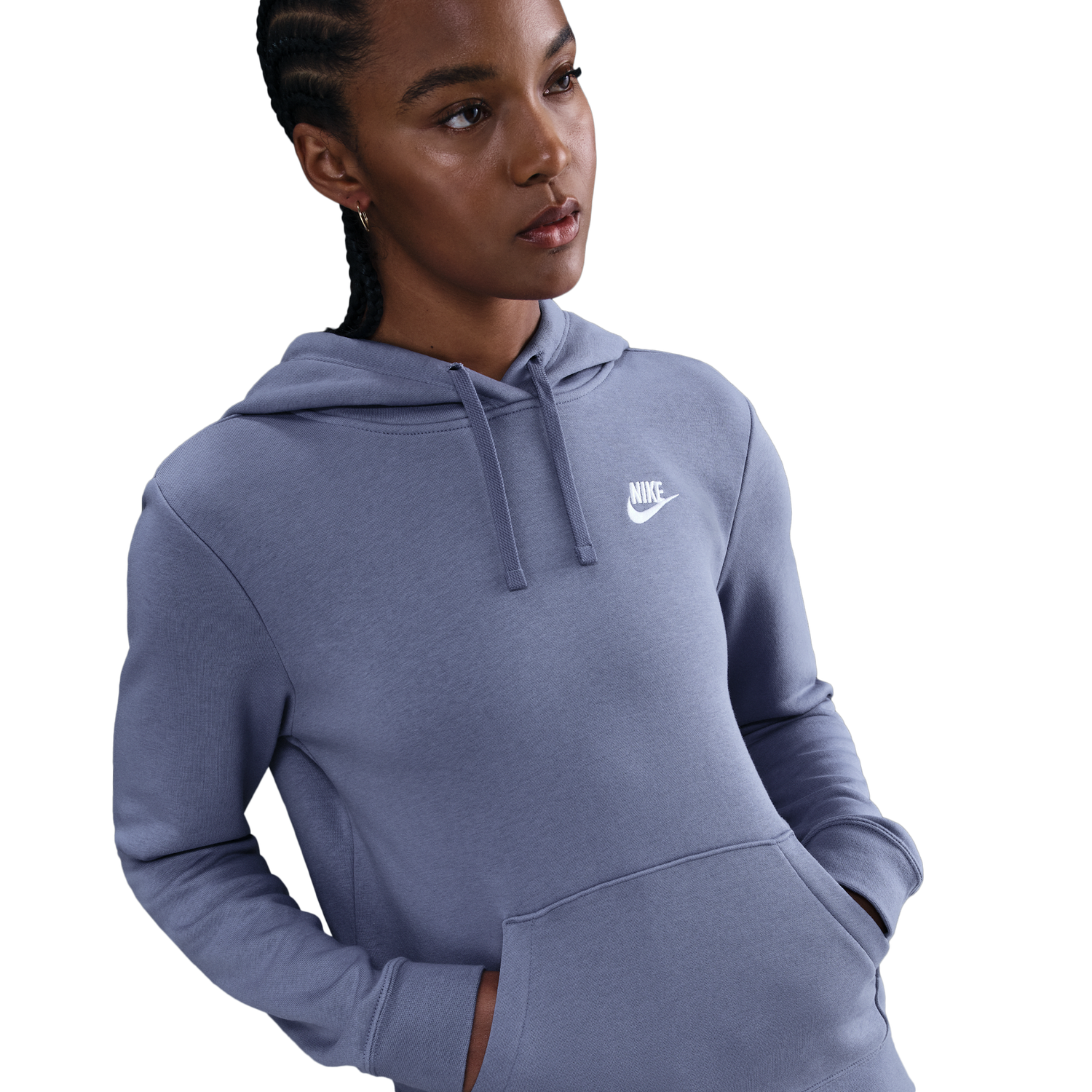 Nike NSW Club Fleece PO Hoodie - Women's - World Indigo/White