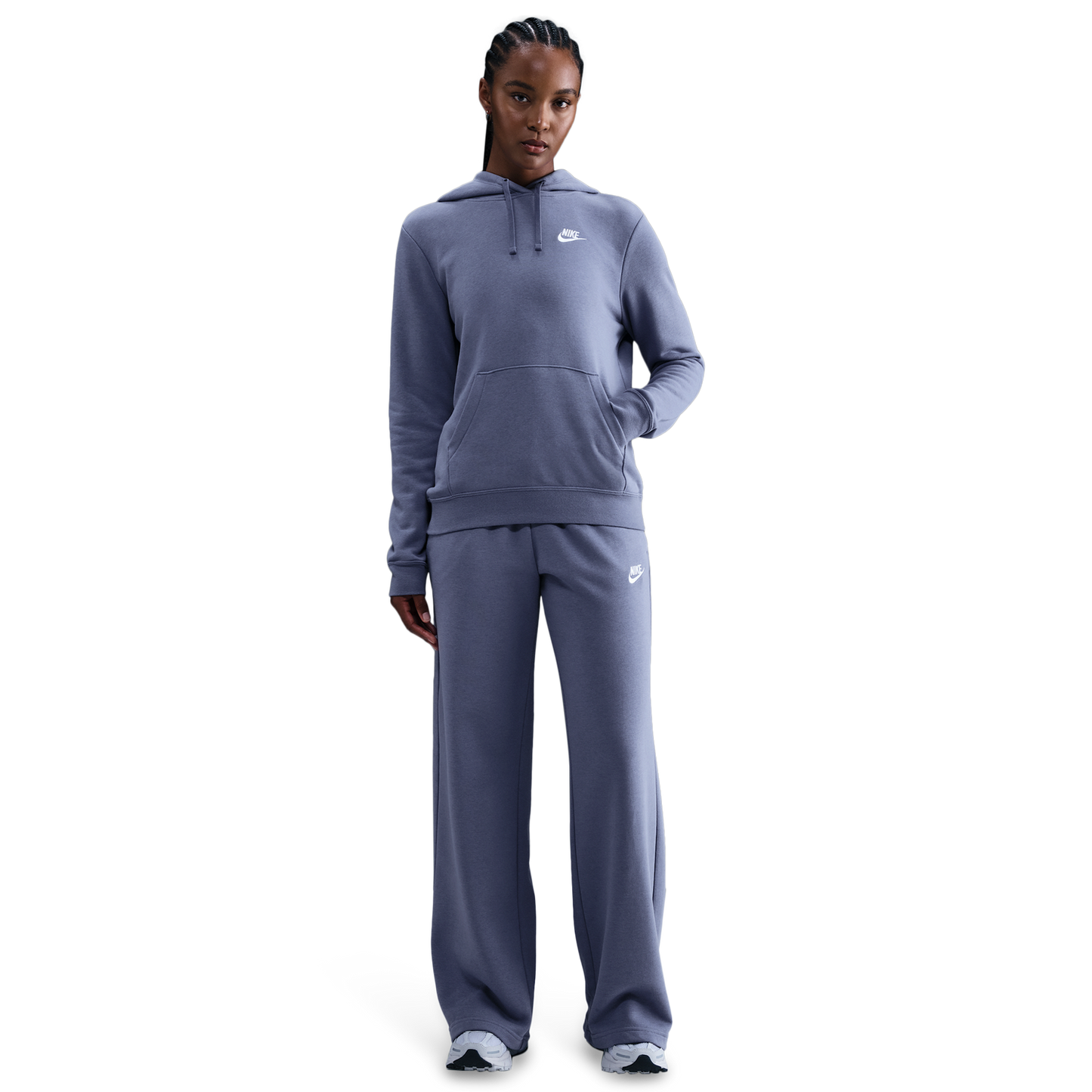 Nike NSW Club Fleece PO Hoodie - Women's - World Indigo/White
