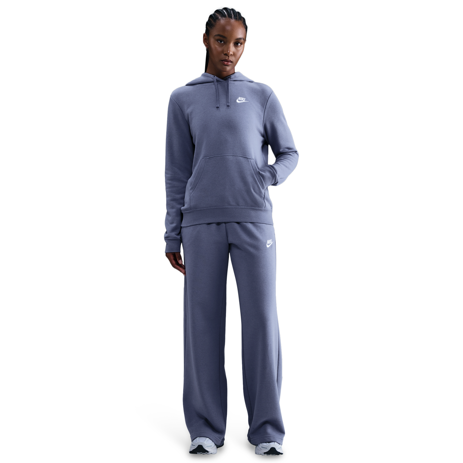 Nike NSW Club Fleece PO Hoodie - Women's - World Indigo/White