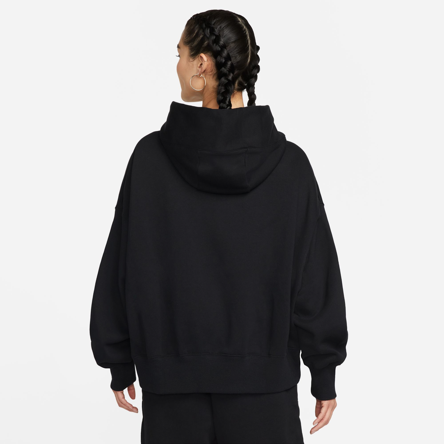 Nike PHNX Fleece OS Pullover Hoodie - Women's - Black/Sail