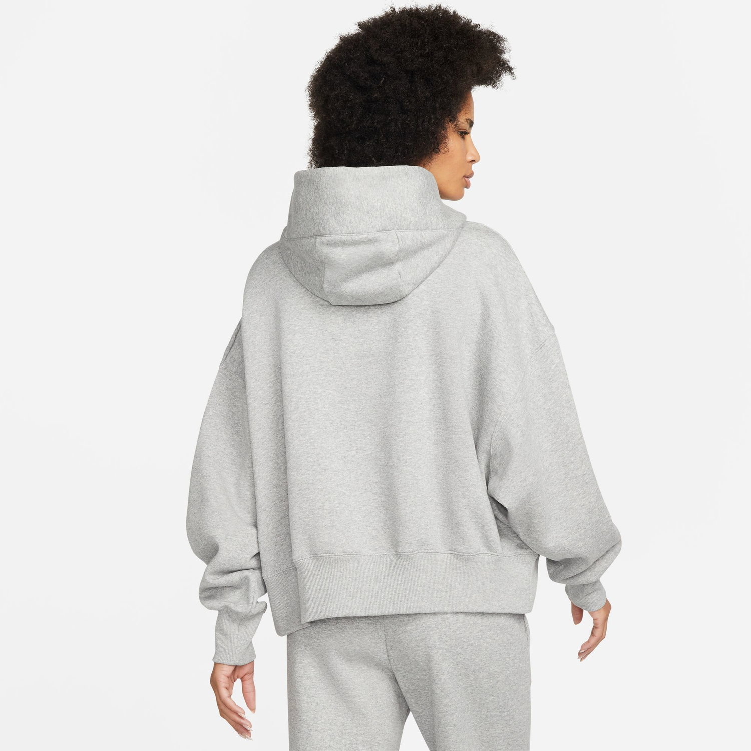 Nike PHNX Fleece OS Pullover Hoodie - Women's - Sail/Grey