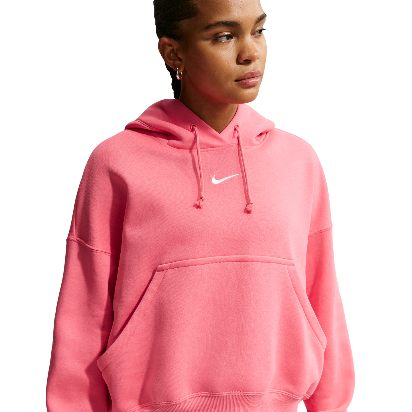 Nike PHNX Fleece OS Pullover Hoodie - Women's - Sea Coral/Sail