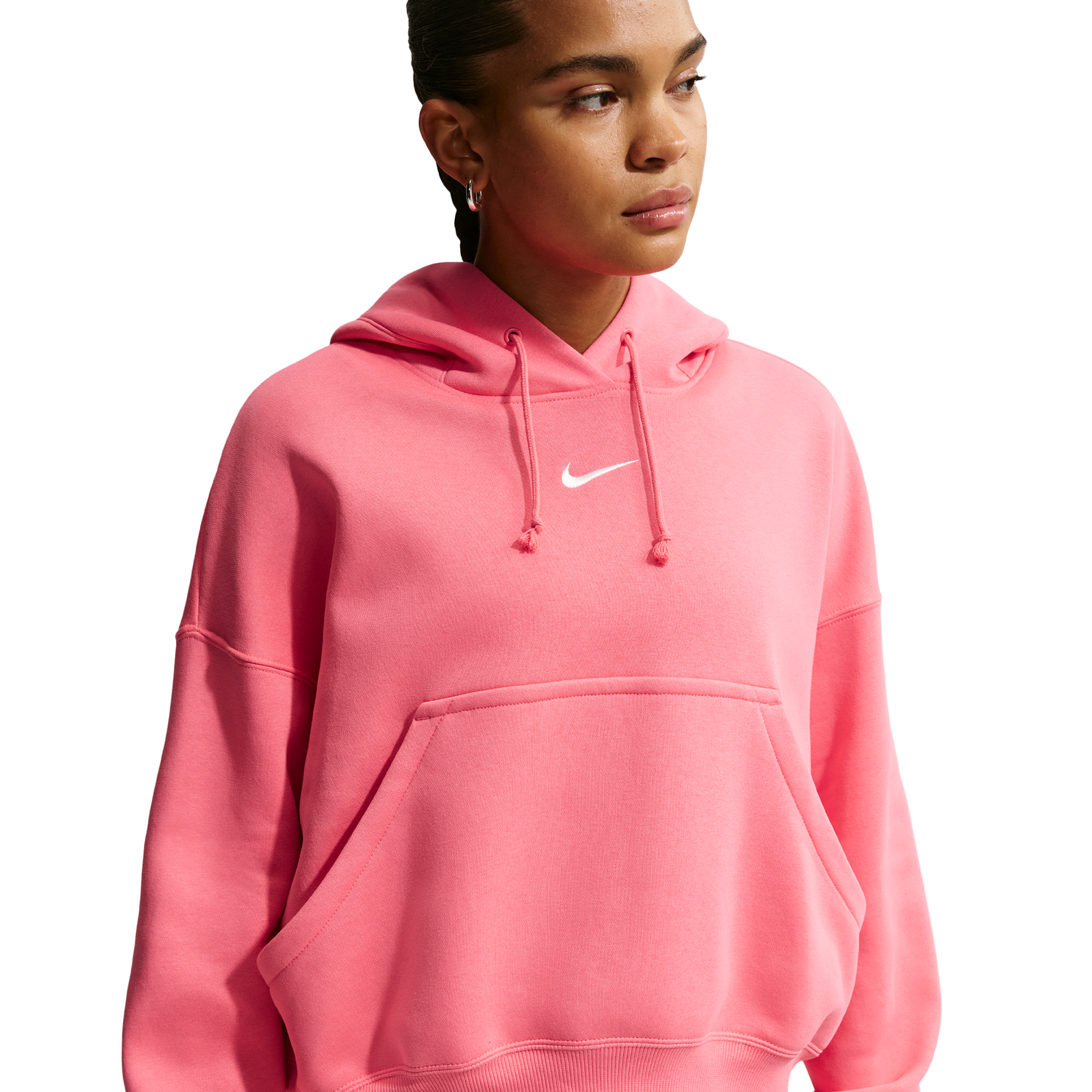 Nike PHNX Fleece OS Pullover Hoodie - Women's - Sea Coral/Sail