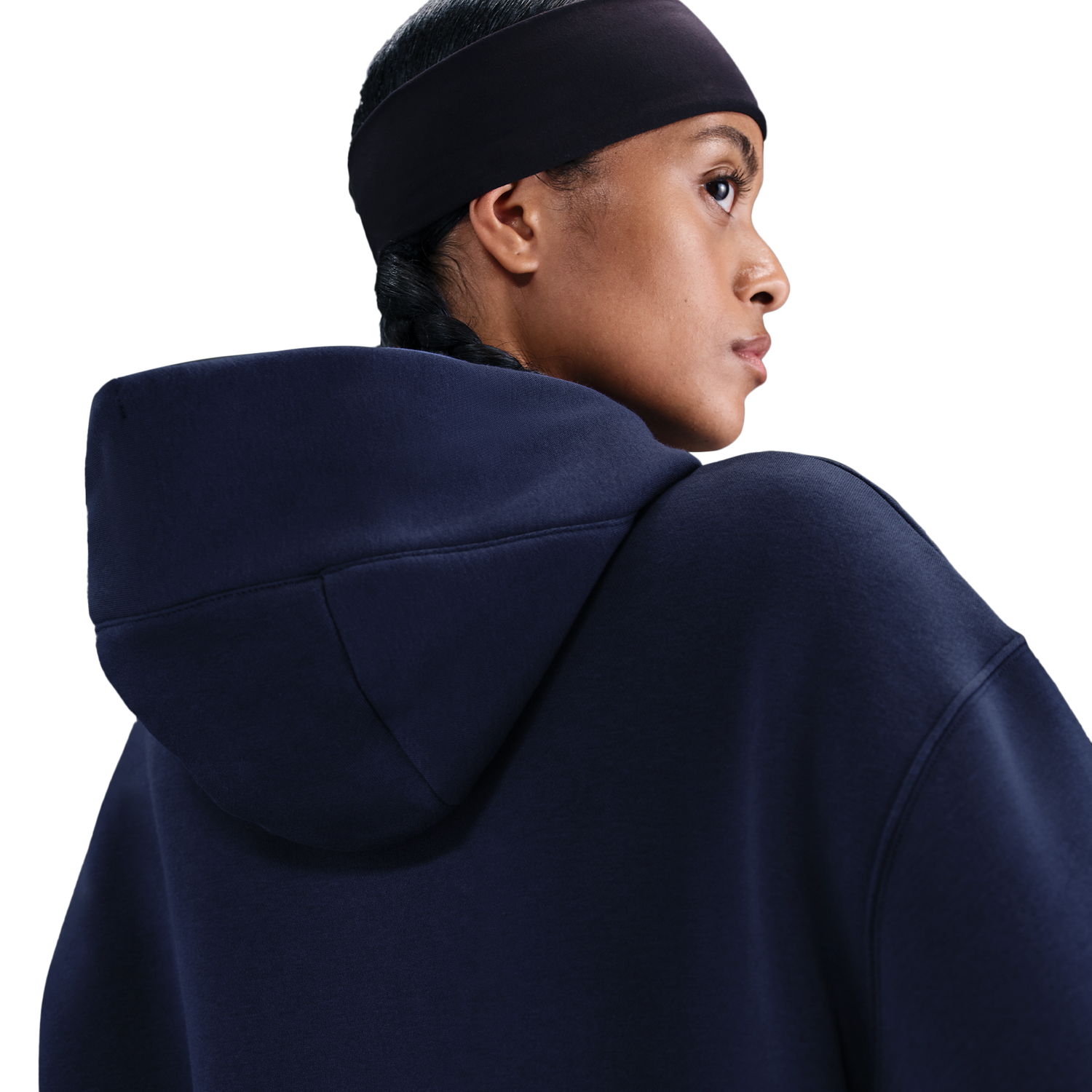 Nike Phoenix Fleece OS  Pullover Hoodie - Women's - Midnight Navy/Sail