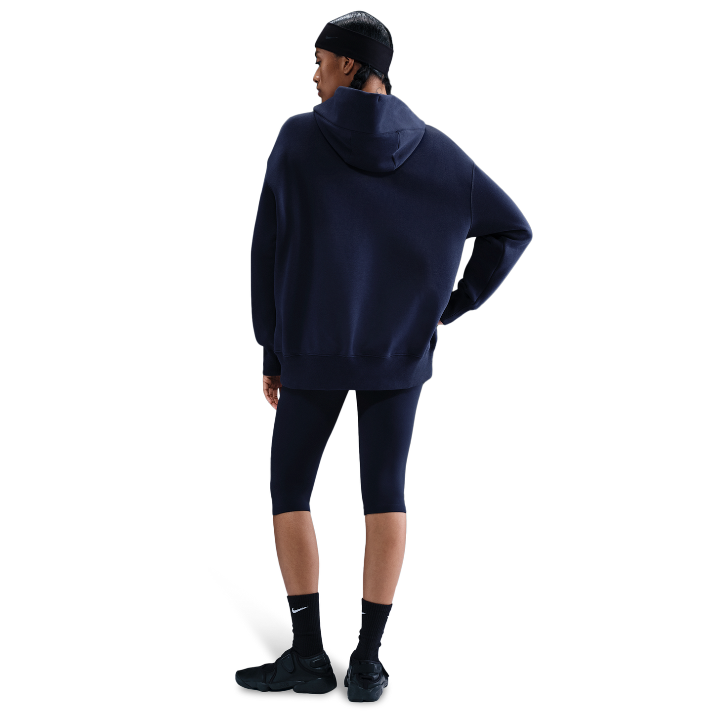 Nike Phoenix Fleece OS  Pullover Hoodie - Women's - Midnight Navy/Sail