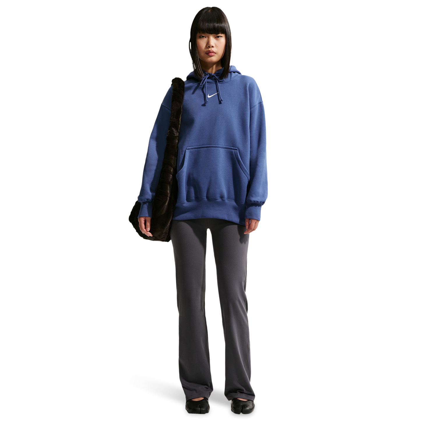 Nike Phoenix Fleece OS  Pullover Hoodie - Women's - Mystic Navy/Sail