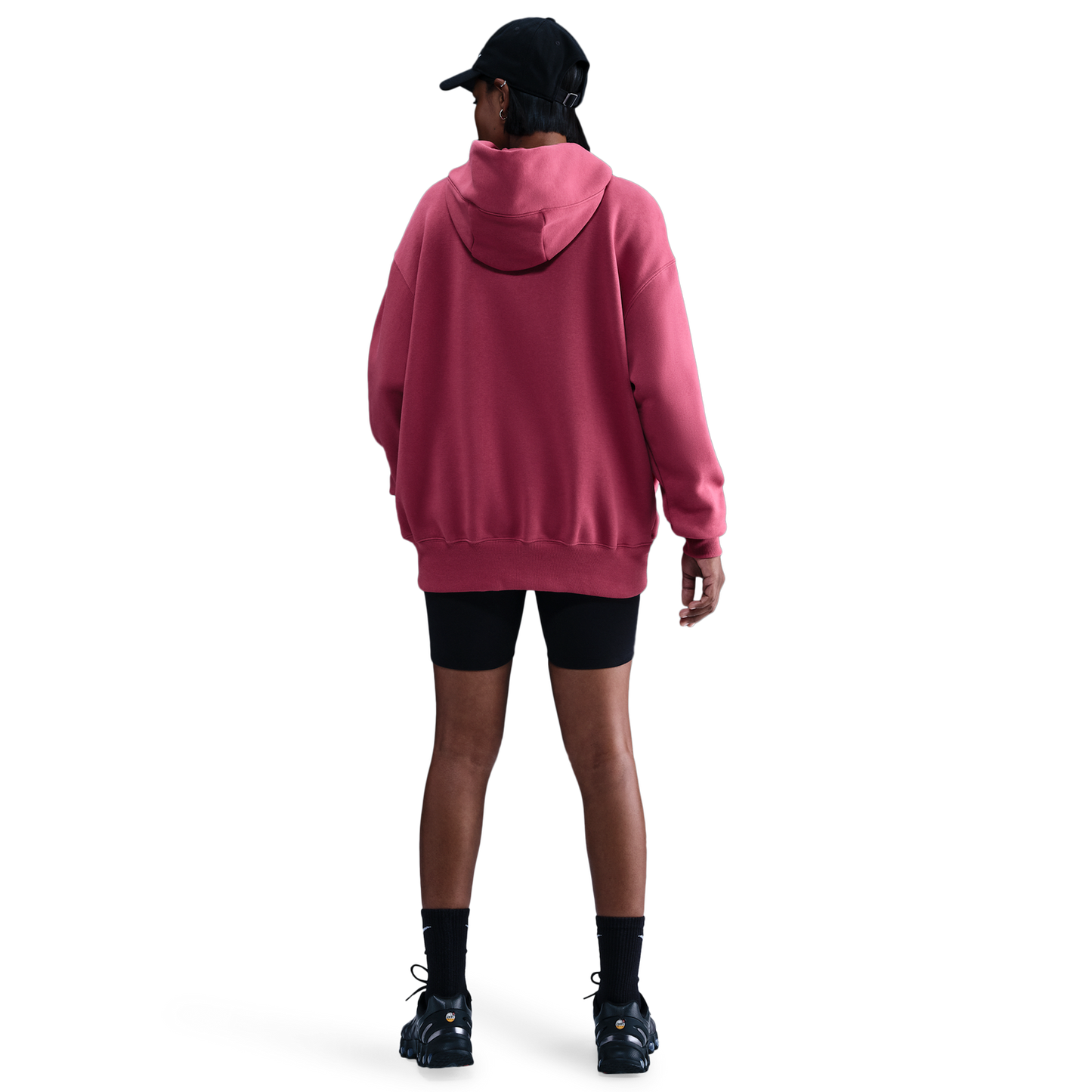 Nike Phoenix Fleece OS  Pullover Hoodie - Women's - Sweet Beet/Sail