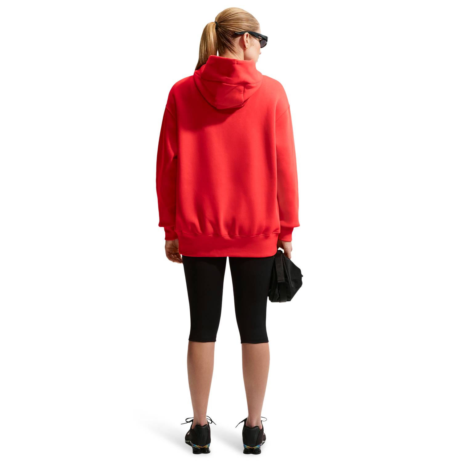 Nike Phoenix Fleece OS  Pullover Hoodie - Women's - Sail/Lt Crimson