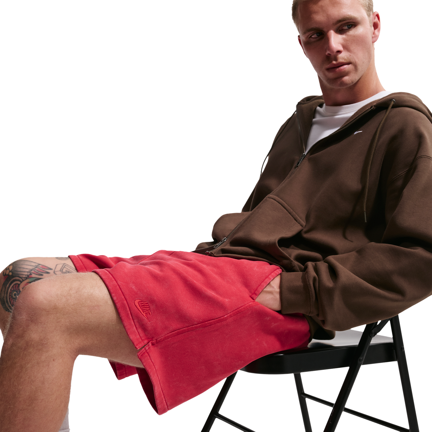 Nike Club Flow BB Short CWash - Men's - University Red/University Red