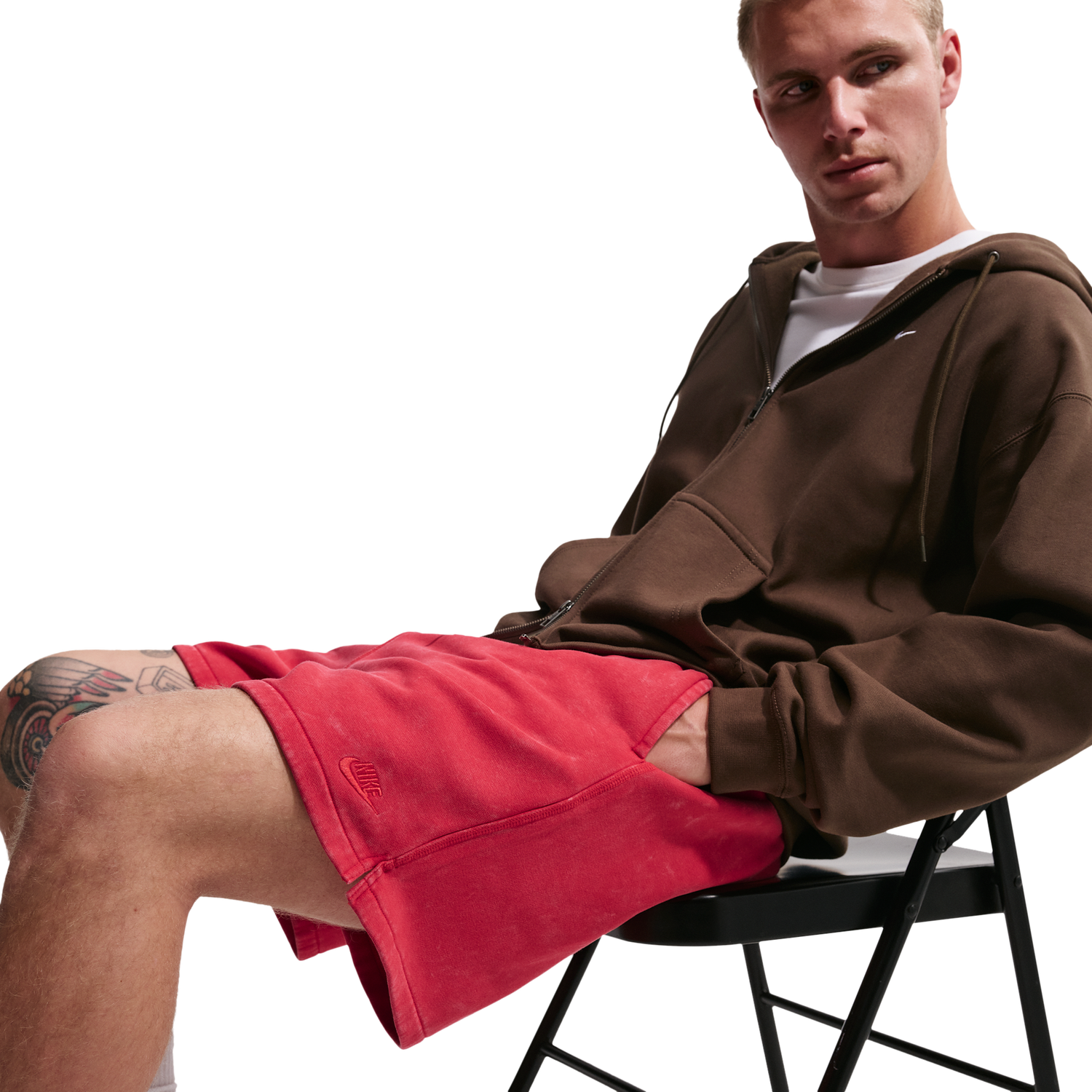 Nike Club Flow BB Short CWash - Men's - University Red/University Red