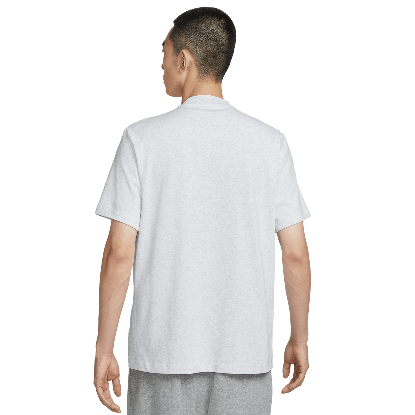 Nike Club SS Henley - Men's - Birch Heather/White/White