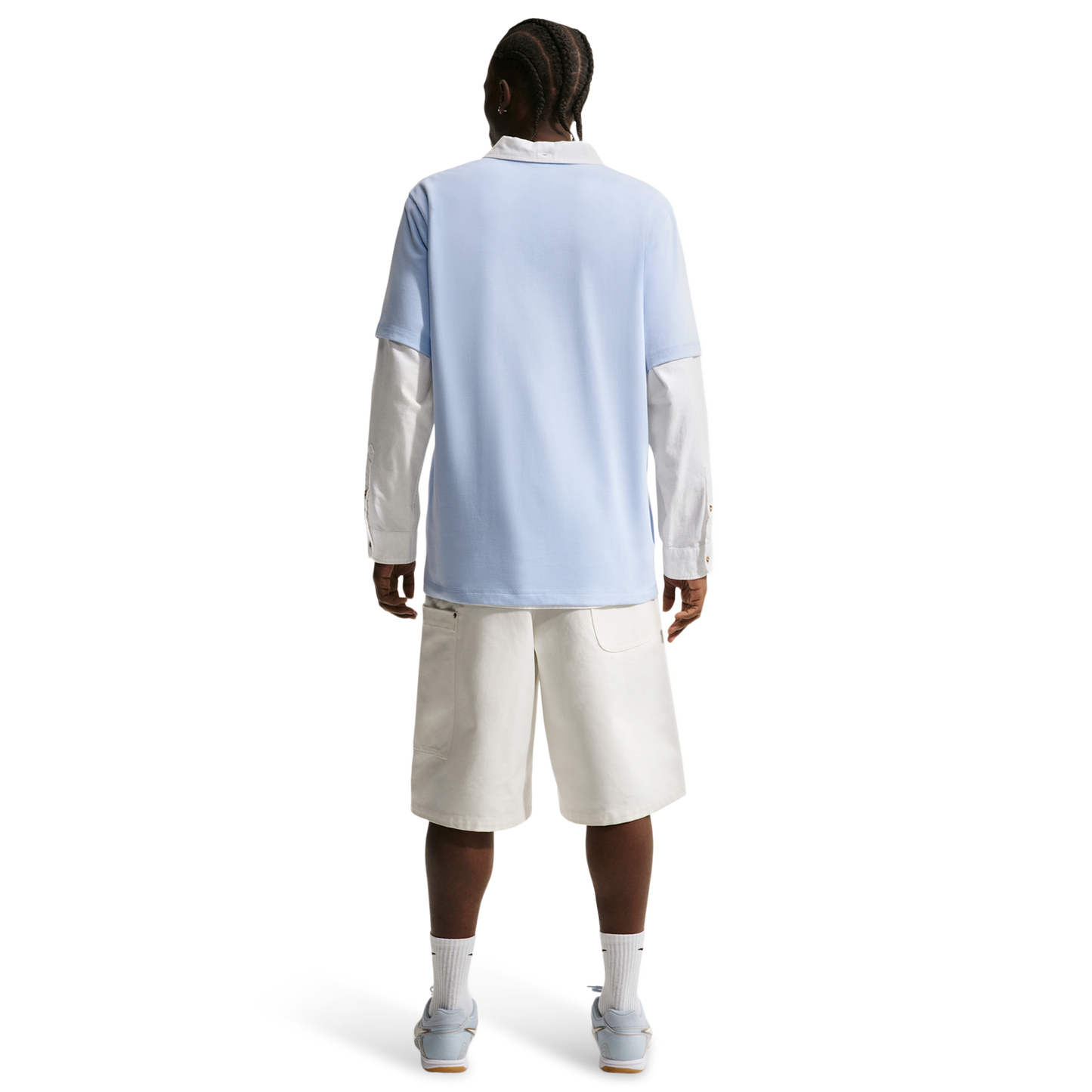Nike Club SS Henley - Men's - Hydrogen Blue/Hydrogen Blue/White