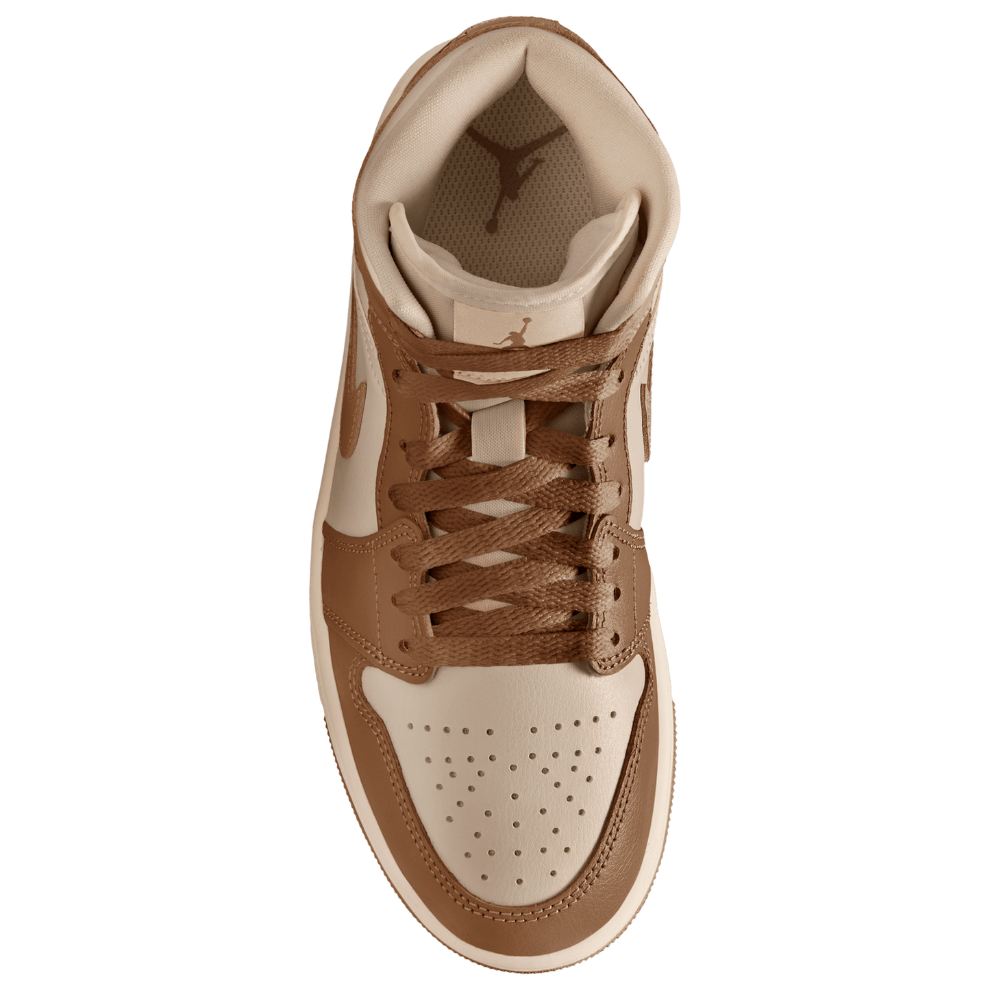 Jordan AJ 1 Mid - Women's - Light British Tan/Chalk
