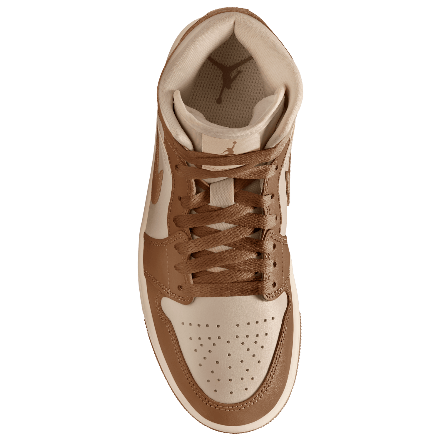 Jordan AJ 1 Mid - Women's - Light British Tan/Chalk