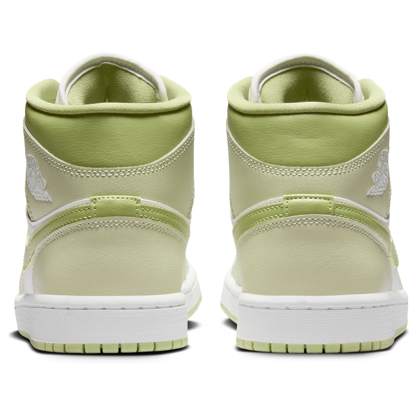 Jordan AJ 1 Mid - Women's - Olive Aura/Lawn/Sail