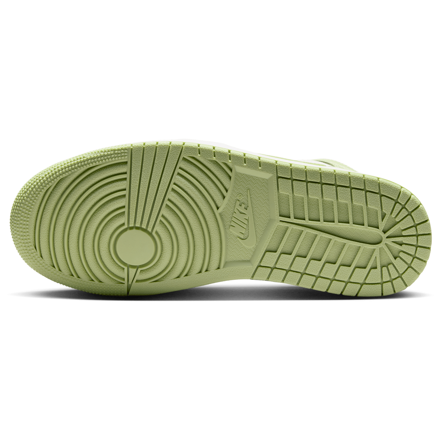 Jordan AJ 1 Mid - Women's - Olive Aura/Lawn/Sail