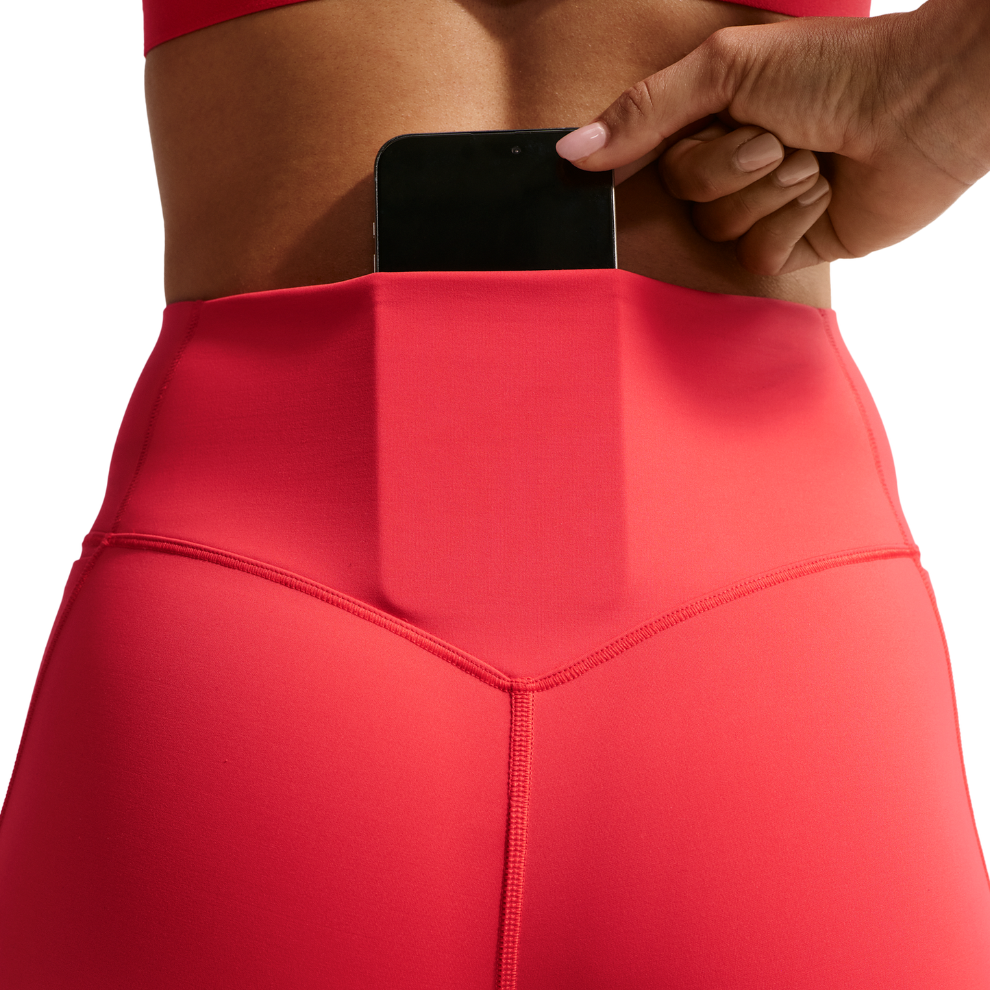 Nike Drifit Universal HR Pocket Tight - Women's - University Red/University Red/Lt Crimson