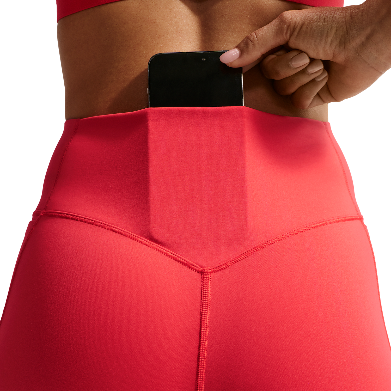 Nike Drifit Universal HR Pocket Tight - Women's - University Red/University Red/Lt Crimson