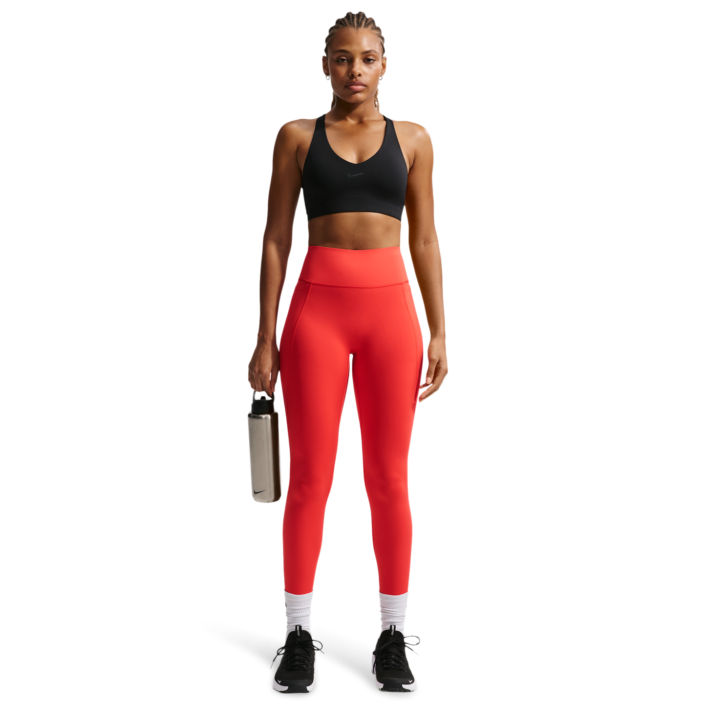 Nike Drifit Universal HR 7/8 Pocket Tight - Women's - Lt Crimson/University Red/University Red