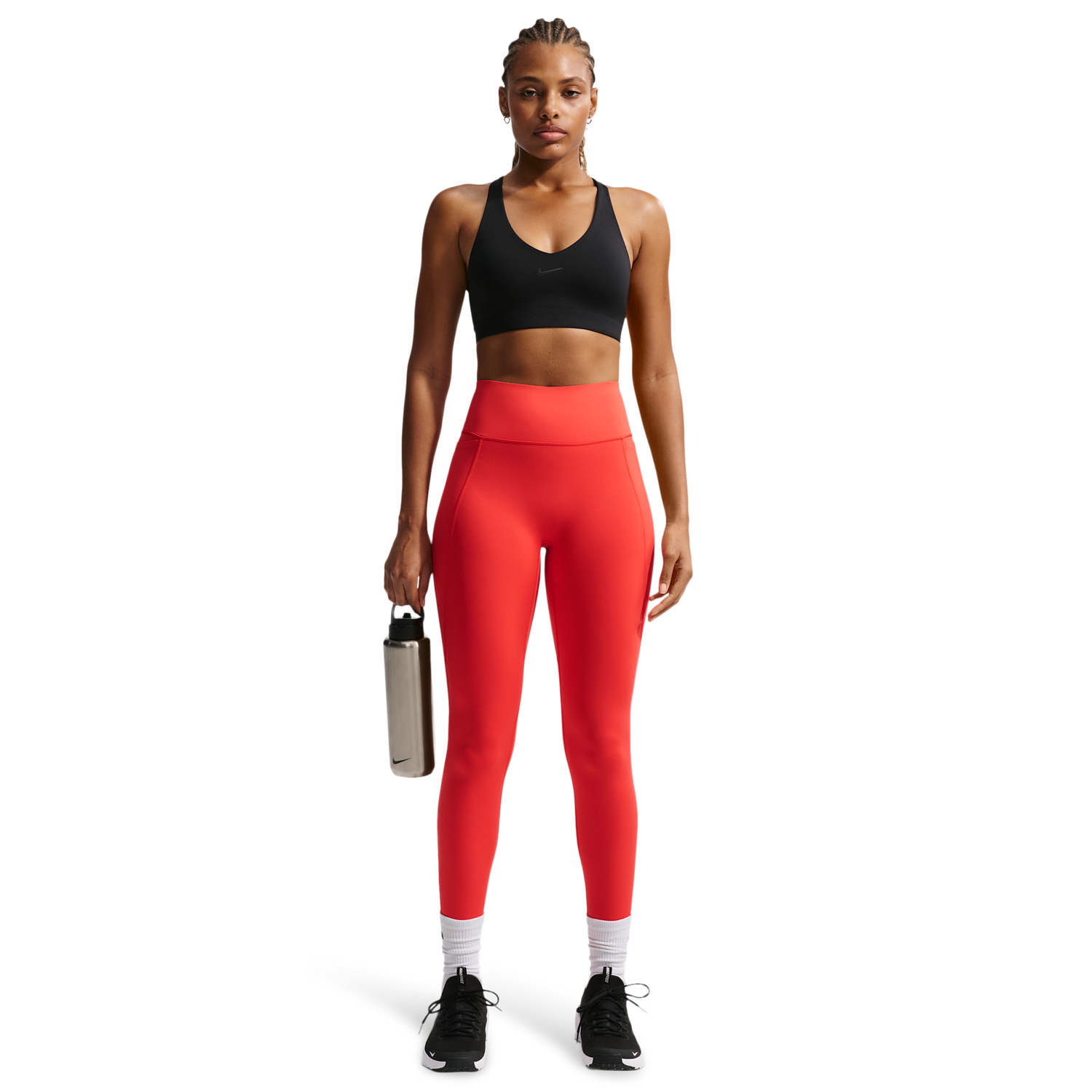 Nike Drifit Universal HR 7/8 Pocket Tight - Women's - Lt Crimson/University Red/University Red