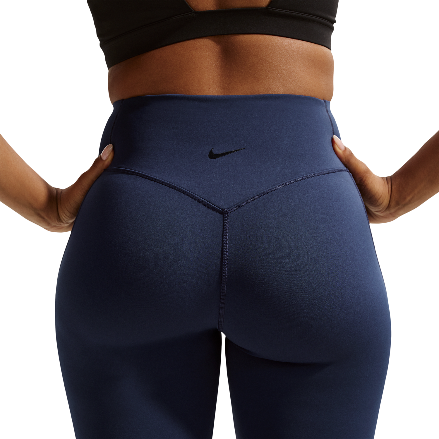 Nike Drifit Universal HR 8In Pocket Short - Women's - Midnight Navy/Midnight Navy/Dark Obsidian