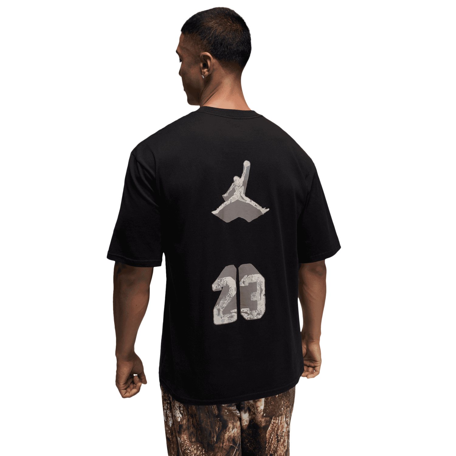 Jordan AJ 4 Cave '85 Short Sleeve Crew - Men's - Black/Olive/Brown