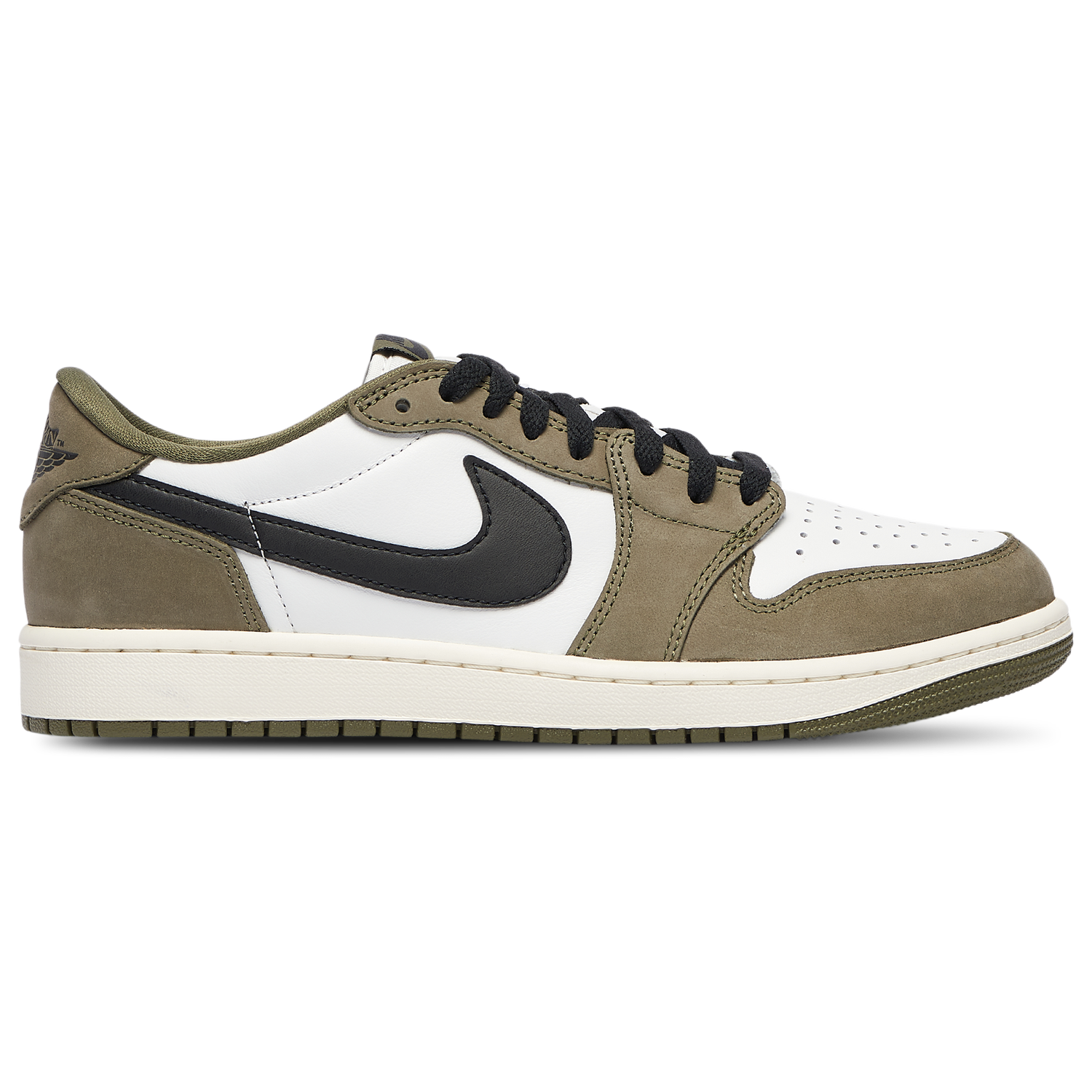 Jordan AJ 1 Retro Low OG - Men's - Medium Olive/Black/Summit White