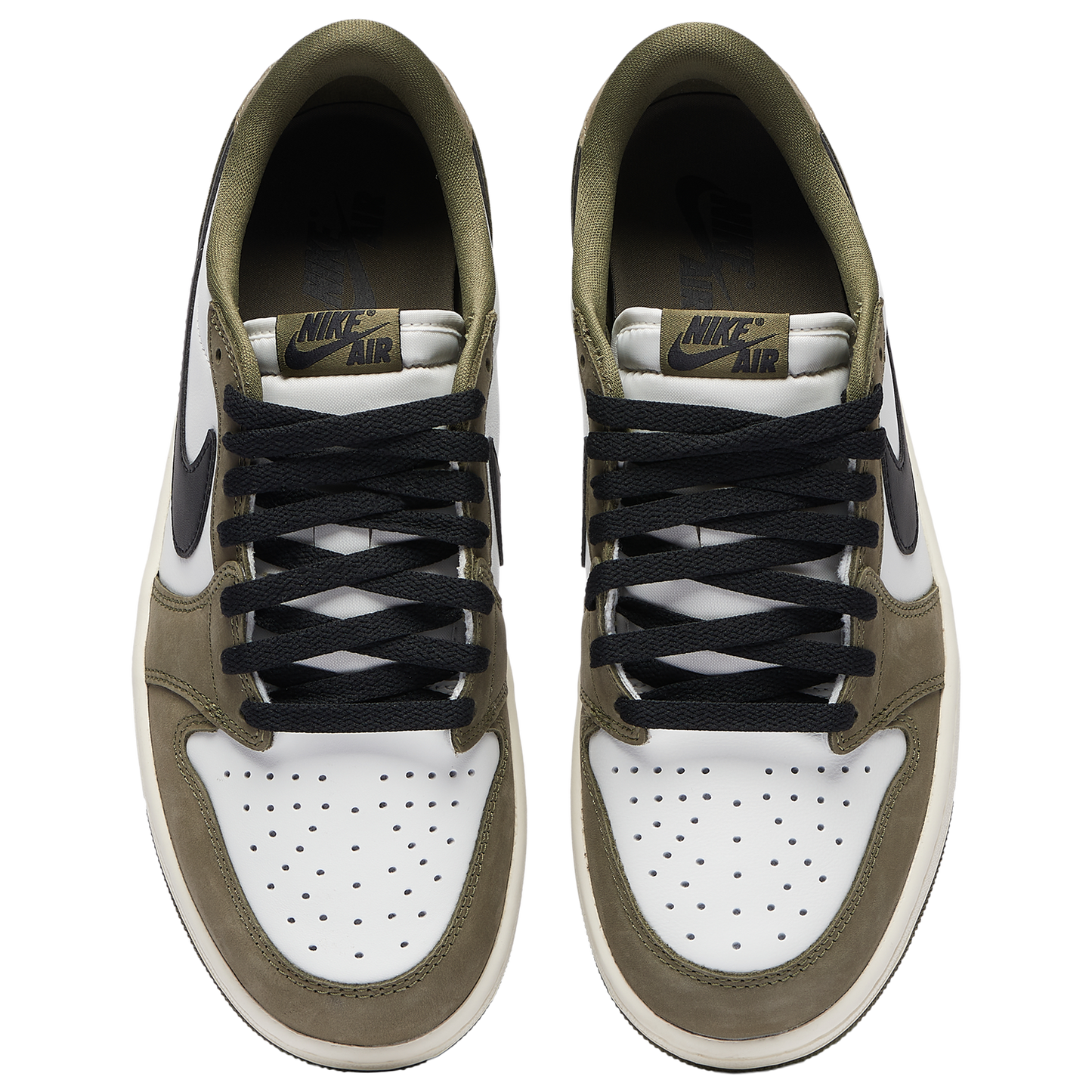 Jordan AJ 1 Retro Low OG - Men's - Medium Olive/Black/Summit White