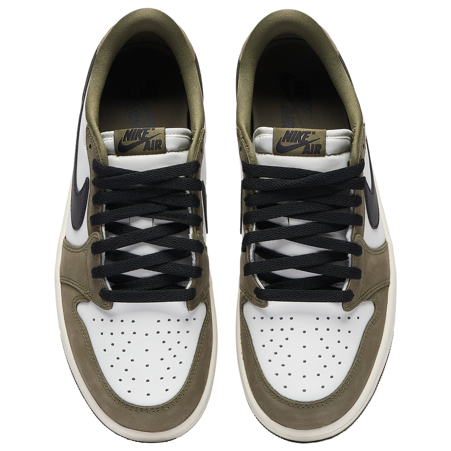 Jordan AJ 1 Retro Low OG - Men's - Medium Olive/Black/Summit White