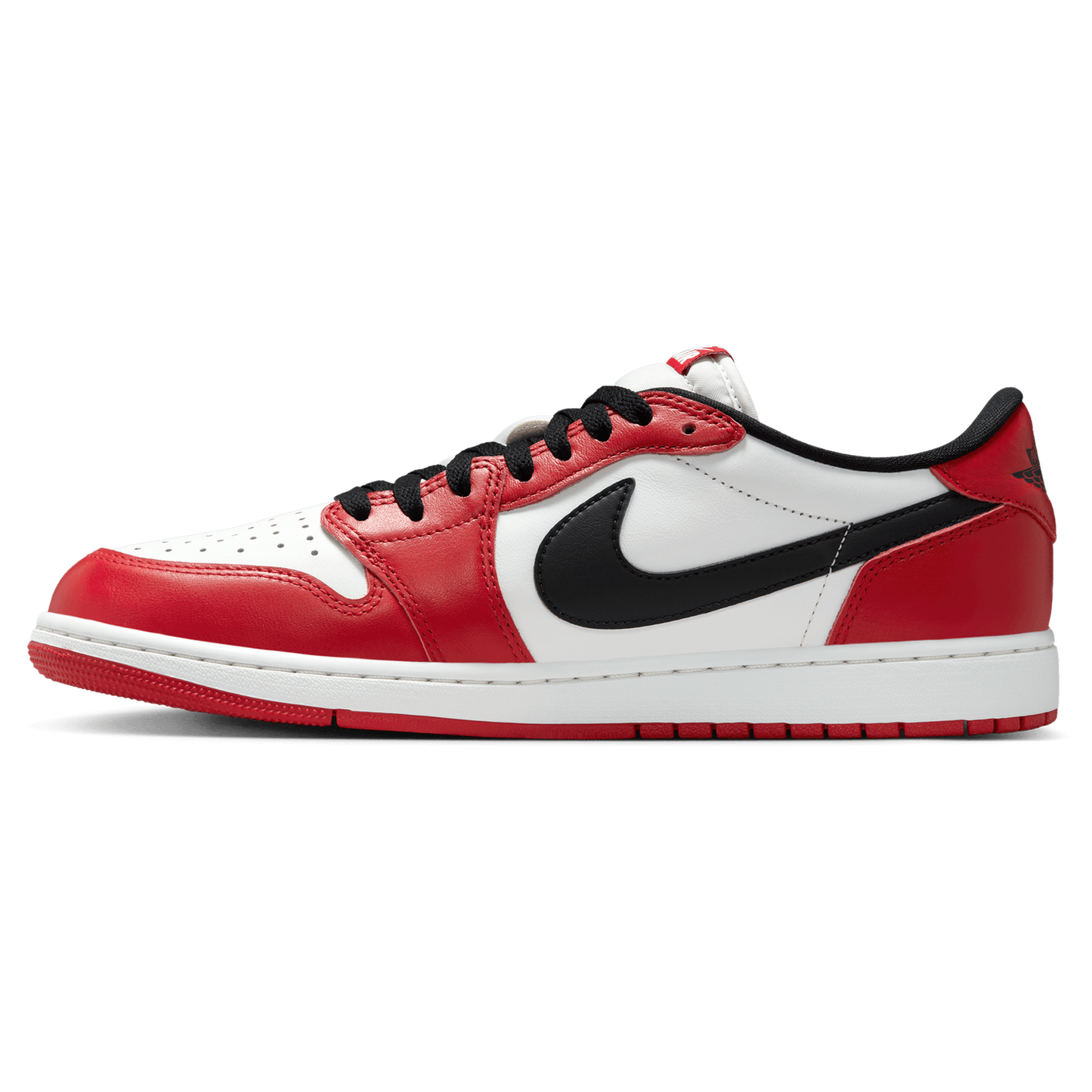 Jordan AJ 1 Retro Low OG - Men's - White/Red/Black