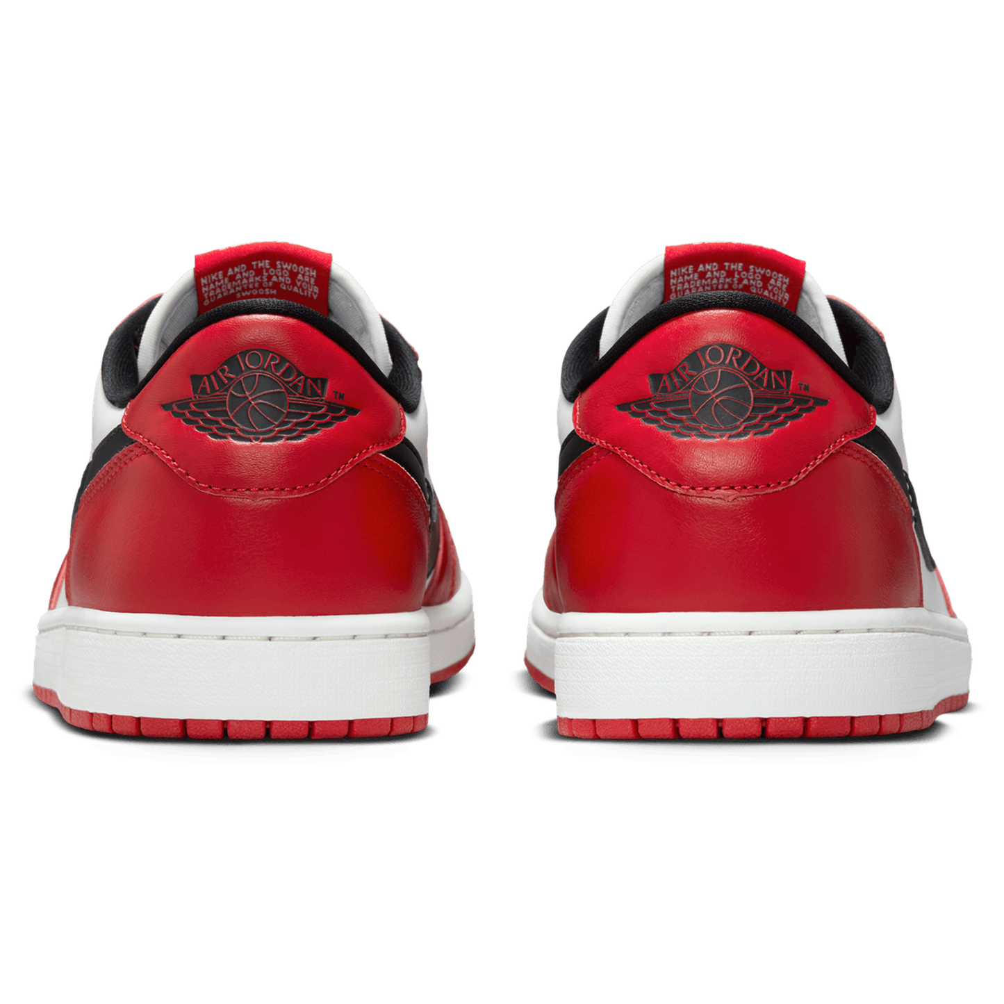Jordan AJ 1 Retro Low OG - Men's - White/Red/Black