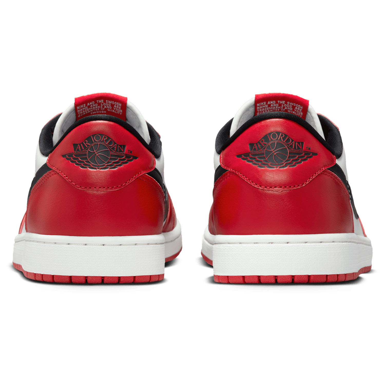 Jordan AJ 1 Retro Low OG - Men's - White/Red/Black