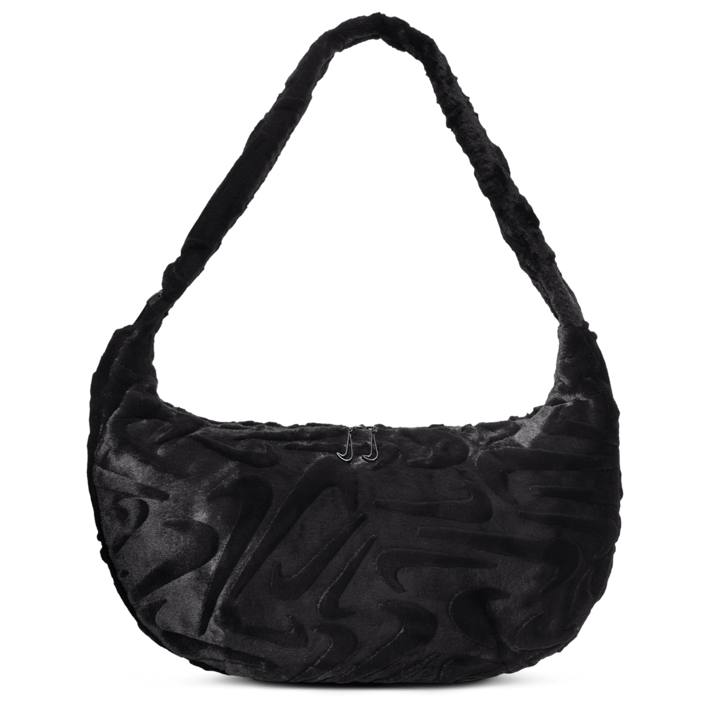 Nike NSW Faux Fur Slouchy Bag - Women's - Black/Black
