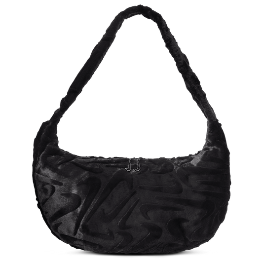 Nike NSW Faux Fur Slouchy Bag - Women's - Black/Black