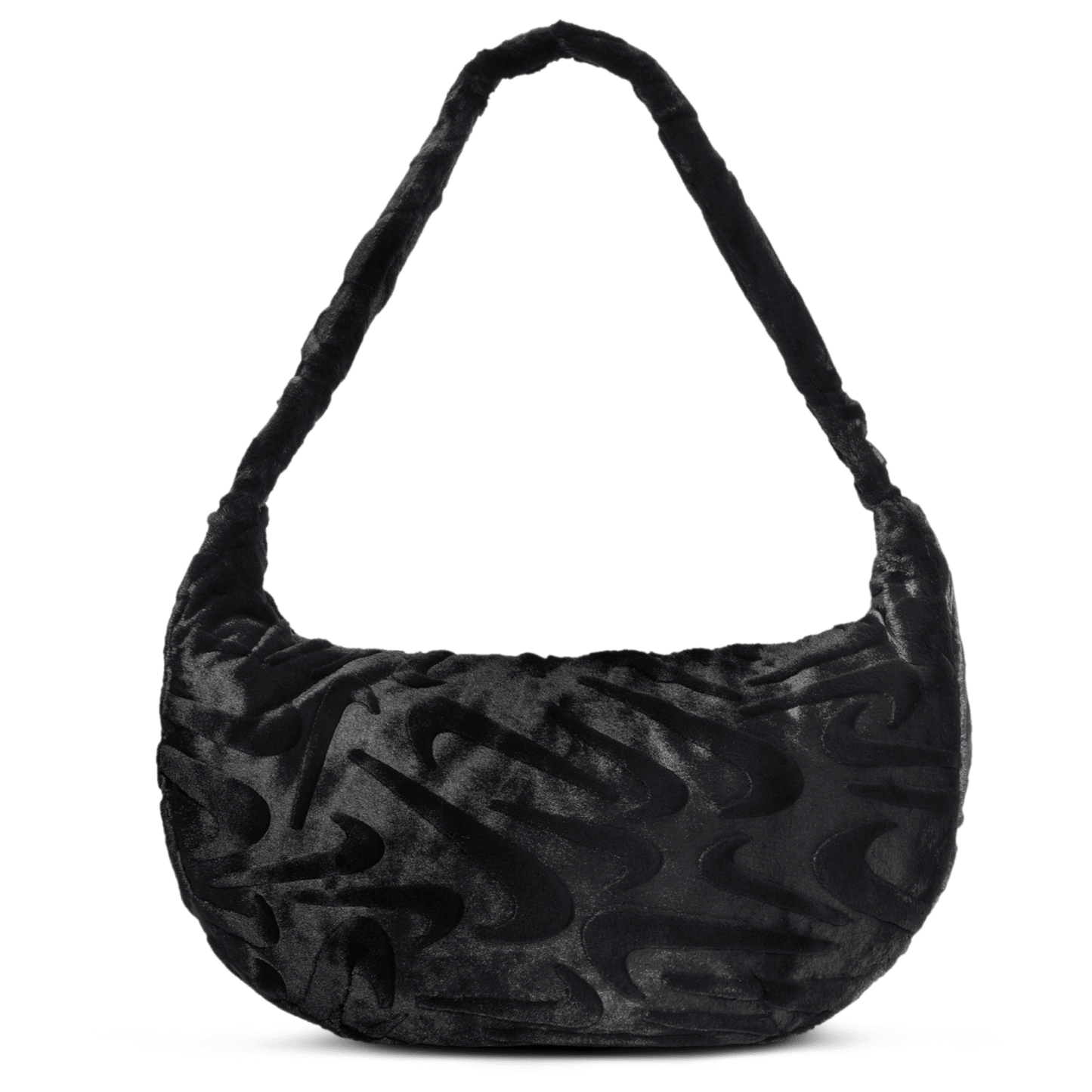 Nike NSW Faux Fur Slouchy Bag - Women's - Black/Black