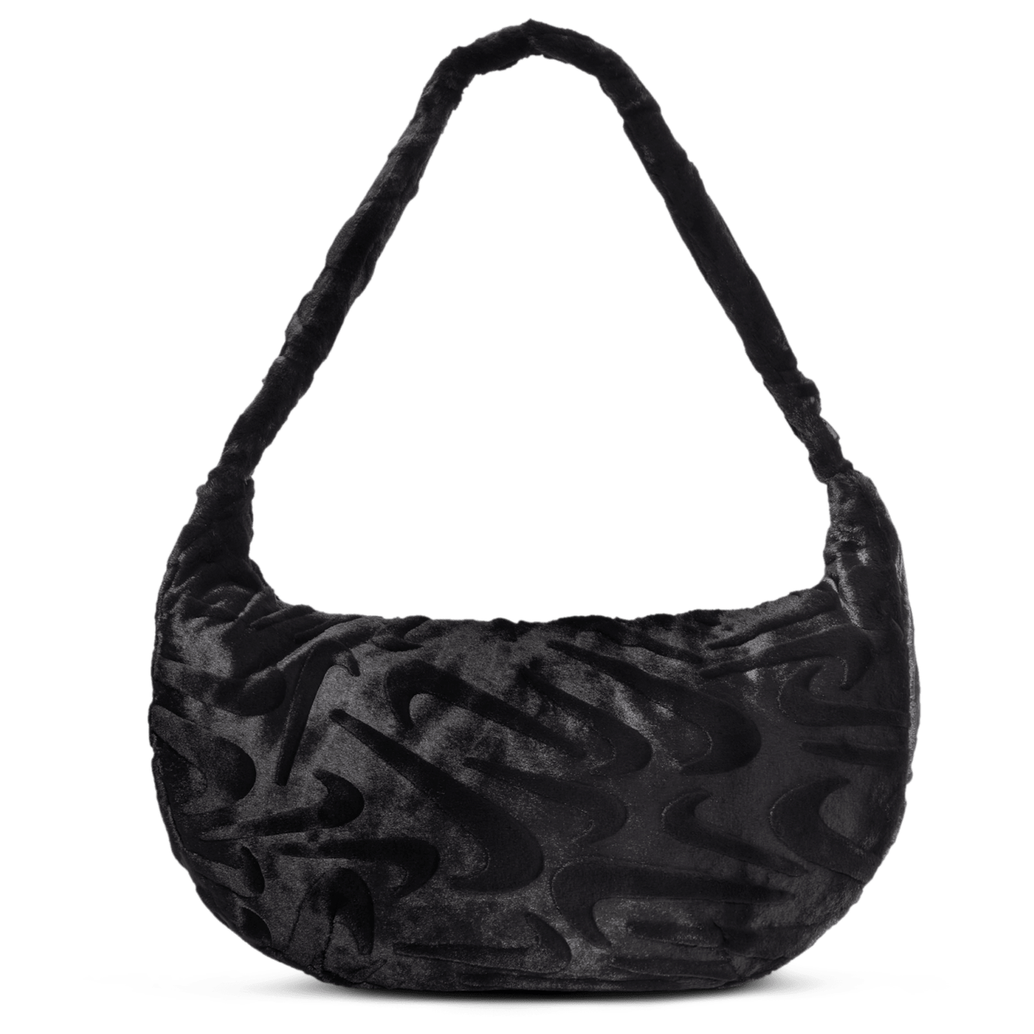 Nike NSW Faux Fur Slouchy Bag - Women's - Black/Black