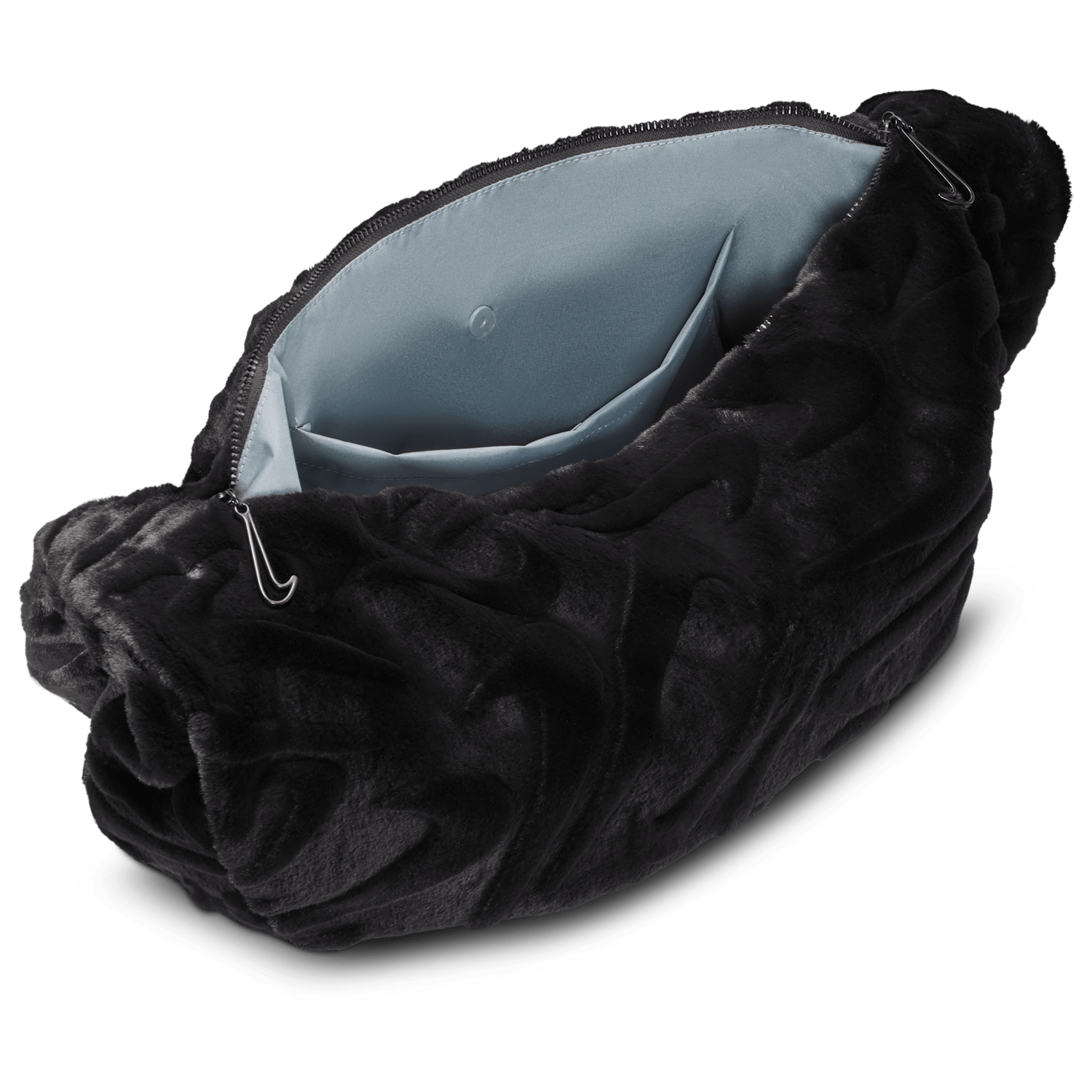 Nike NSW Faux Fur Slouchy Bag - Women's - Black/Black