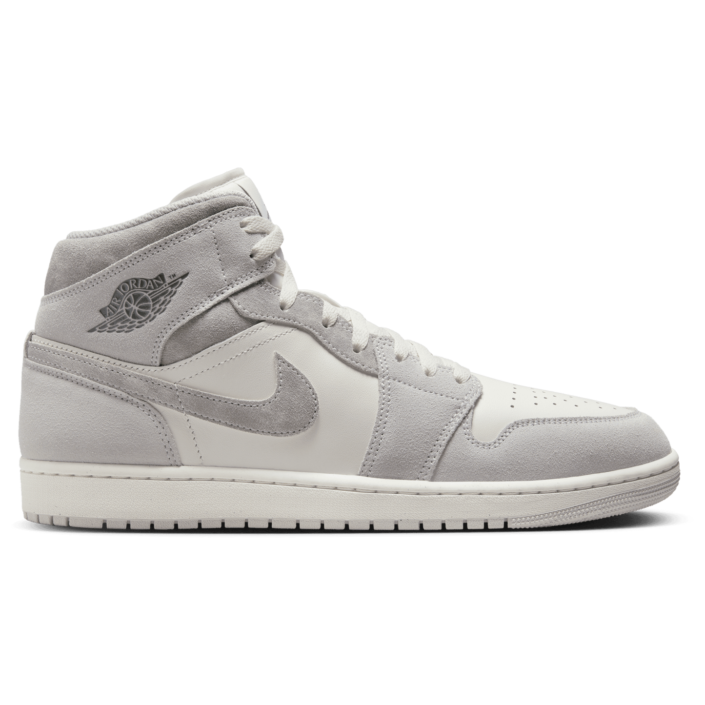 Jordan AJ 1 Mid SE - Men's - White/Grey