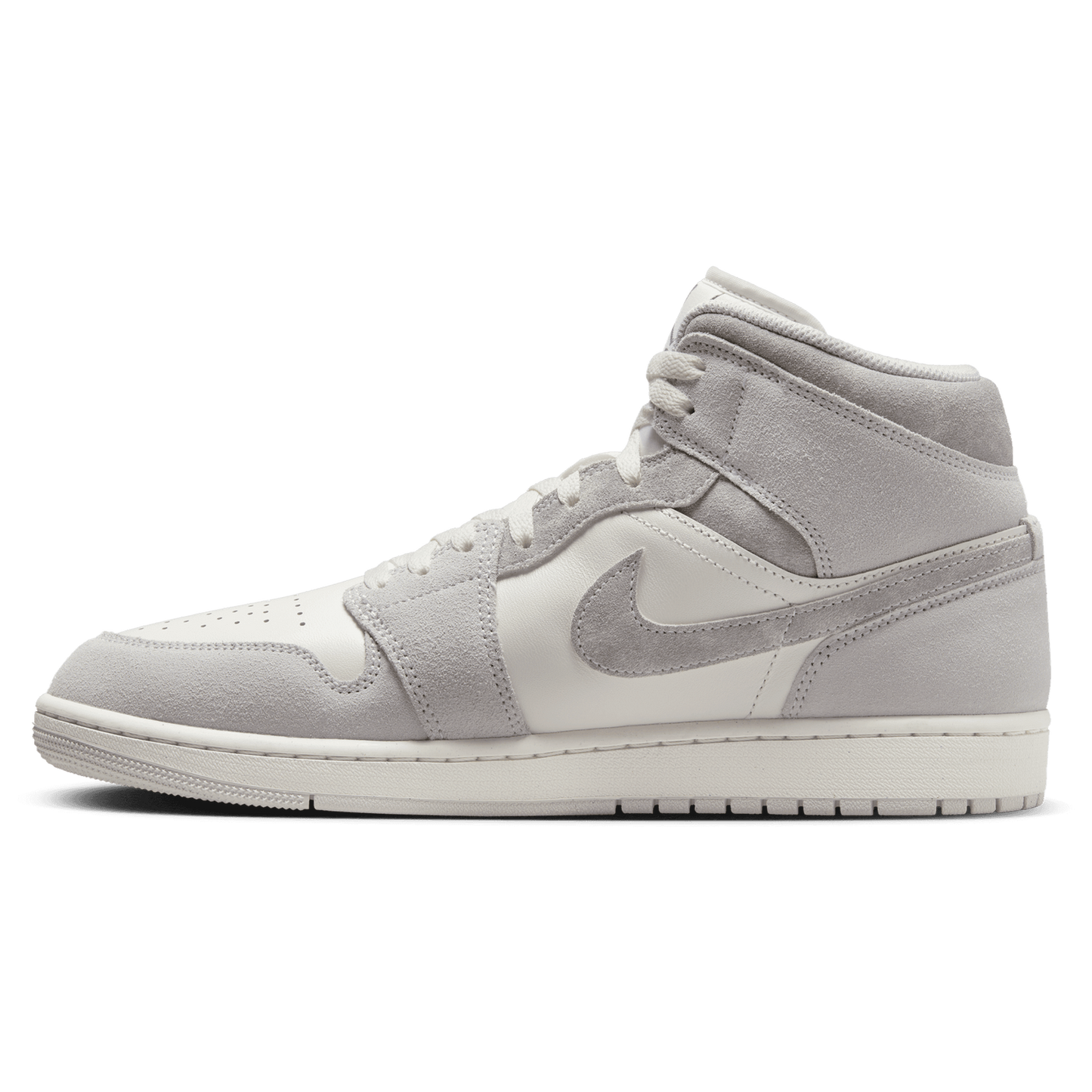 Jordan AJ 1 Mid SE - Men's - White/Grey