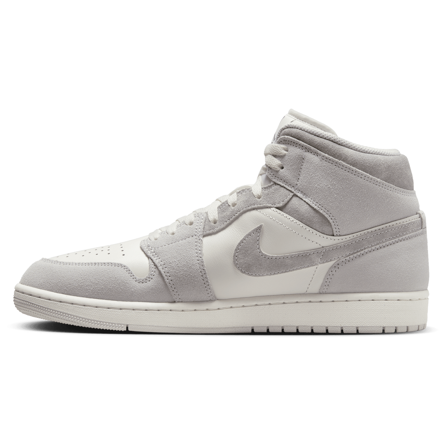 Jordan AJ 1 Mid SE - Men's - White/Grey