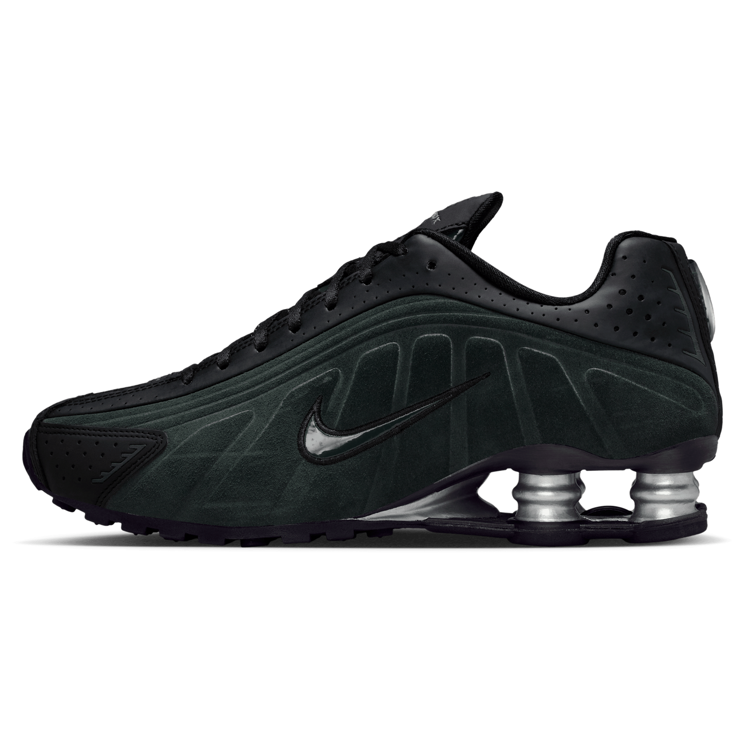 Nike Shox R4 - Women's - Mtlc Silver/Black/Seaweed