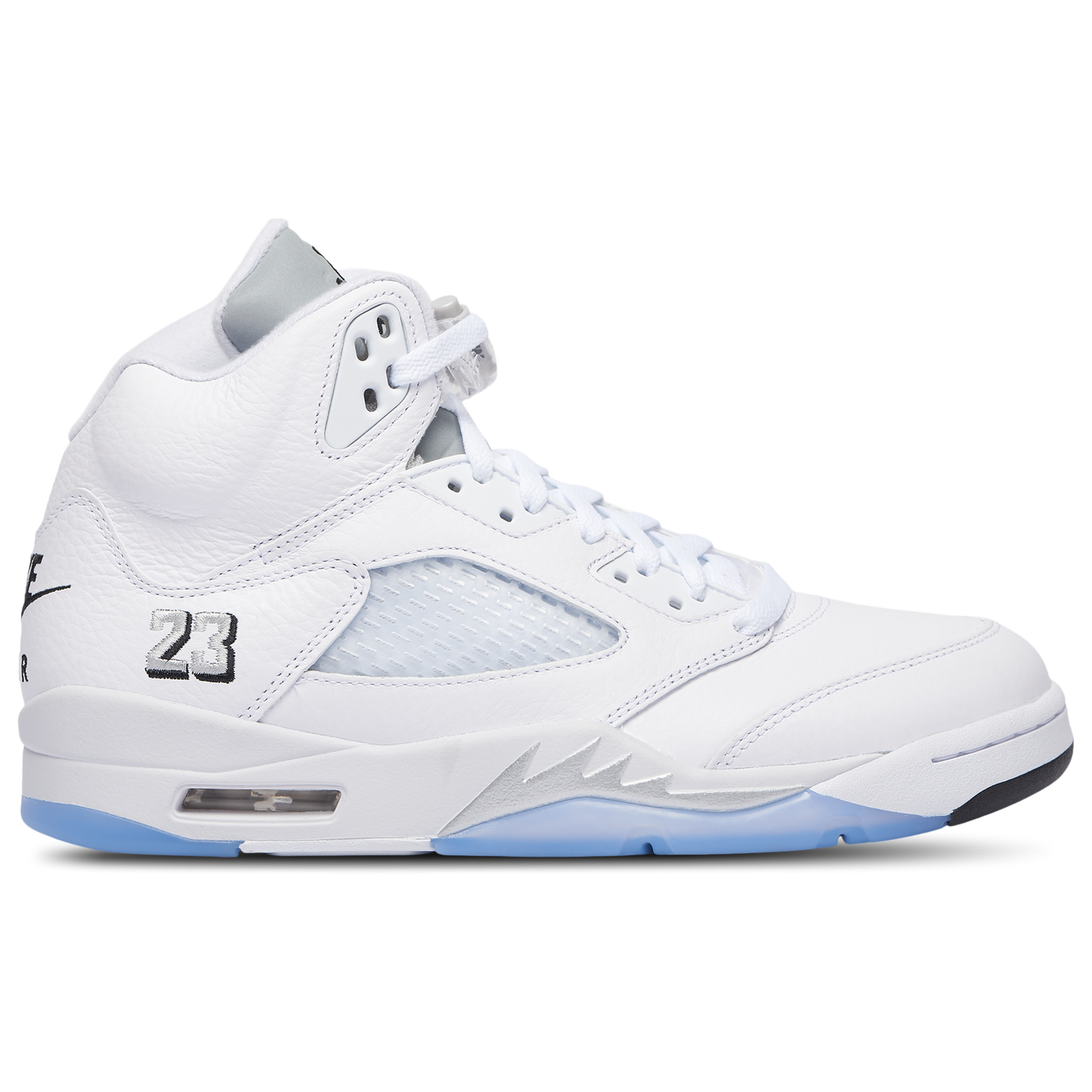 Jordan Retro 5 OG - Men's - White/Black/Silver