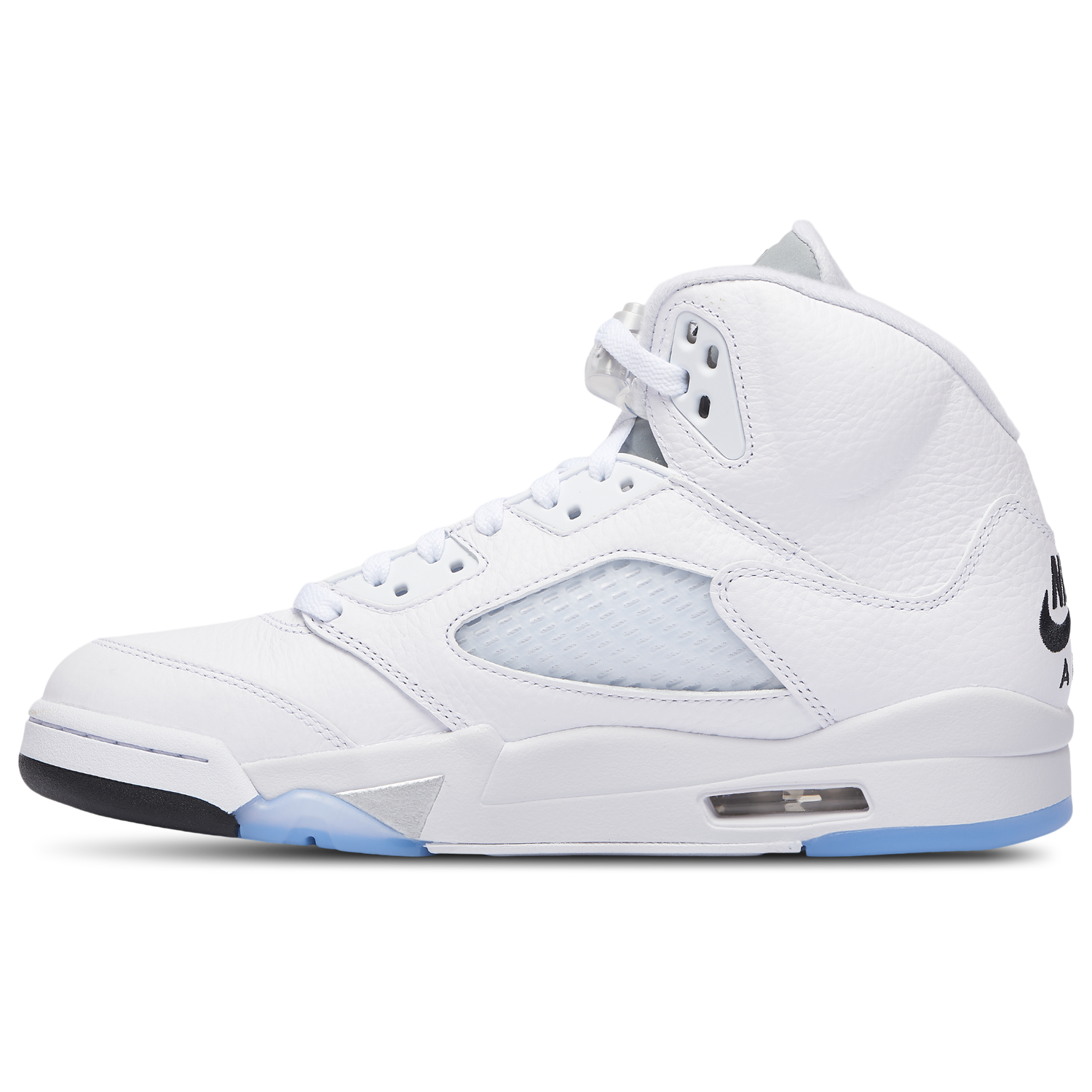 Jordan Retro 5 OG - Men's - White/Black/Silver